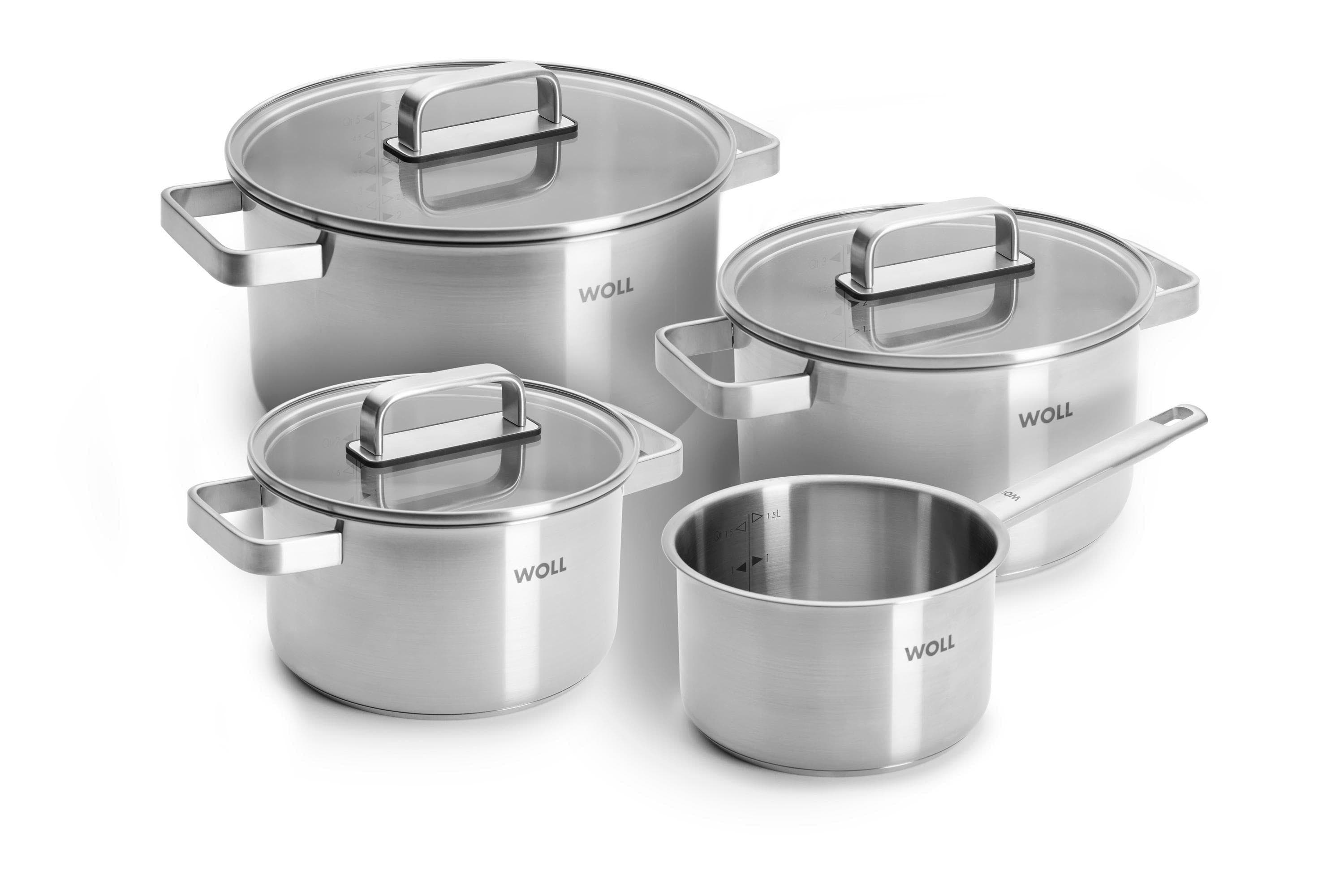 Woll Topf-Set Steel Silber 7-teilig Edelstahl