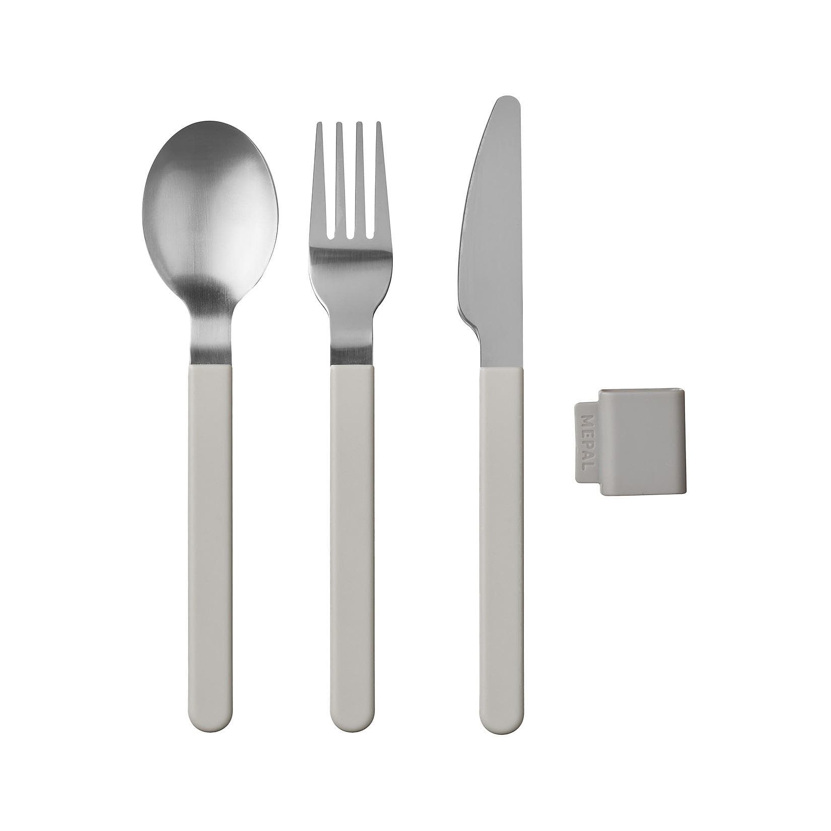 Besteck-Set SILUETA 3-teilig Weiß Mepal