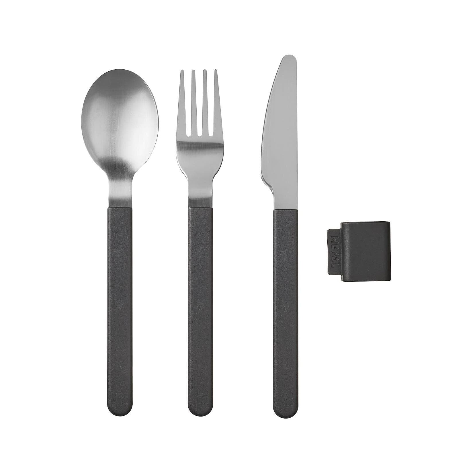 Mepal Besteck-Set Silueta Schwarz Essbesteck