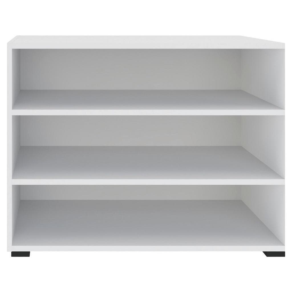 Hom`in Bücherregal Weiß Holzwerkstoff 2 Fächer