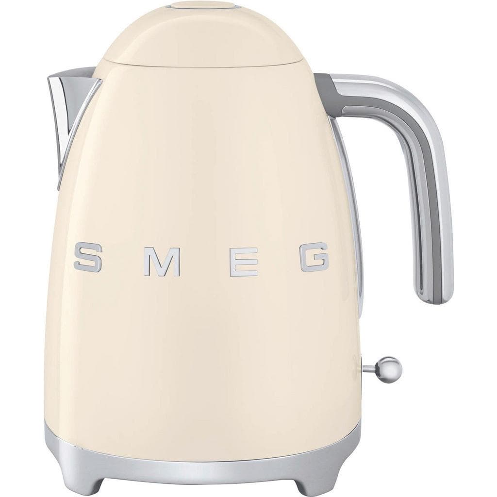 Smeg Wasserkocher 50er-Jahre-Design 1,7 L Creme Chrom Metall Kunststoff