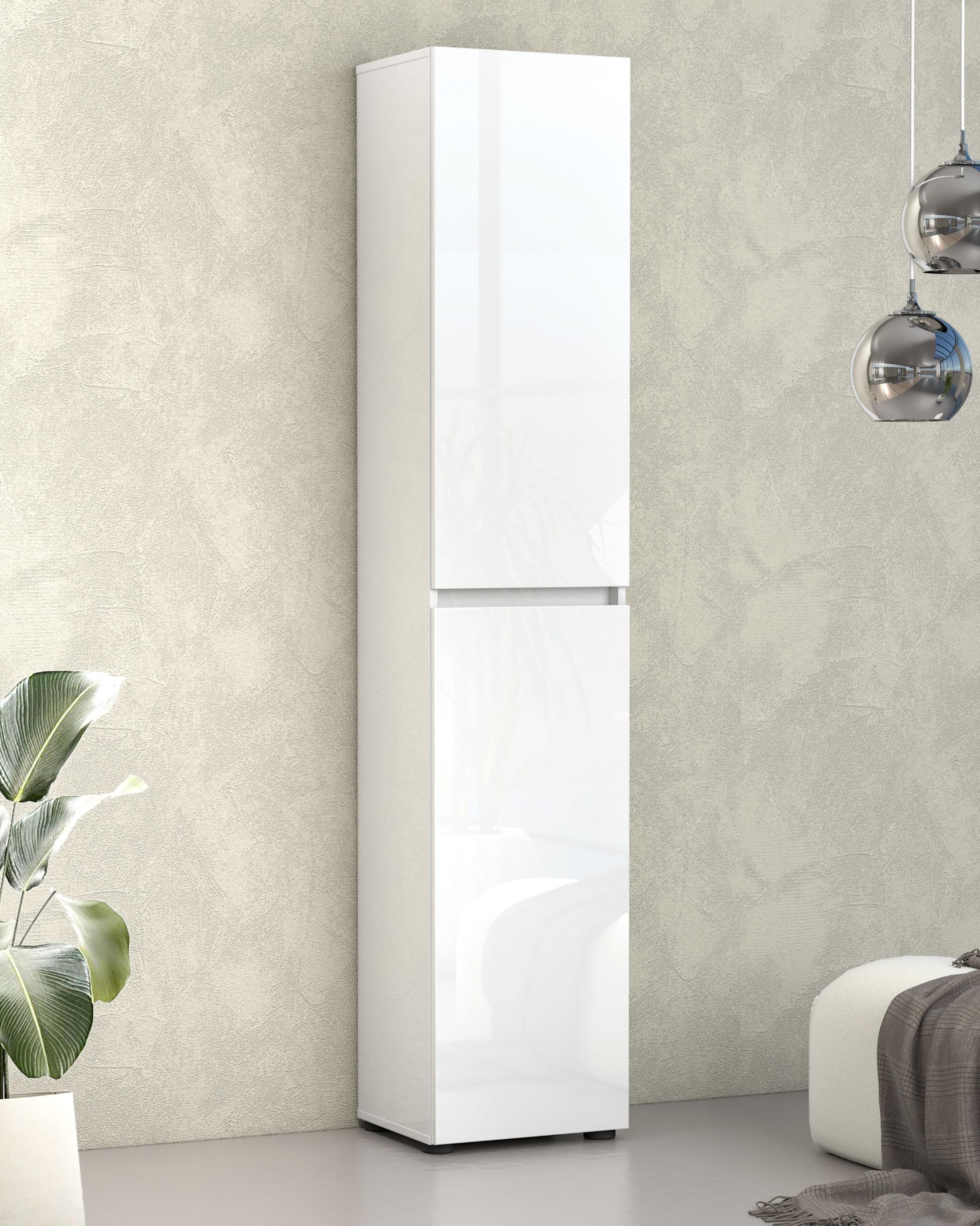 INOSIGN Mister Schuhschrank: Hochglanz-Schuhkommode mit 12 Fächern und Gleitern