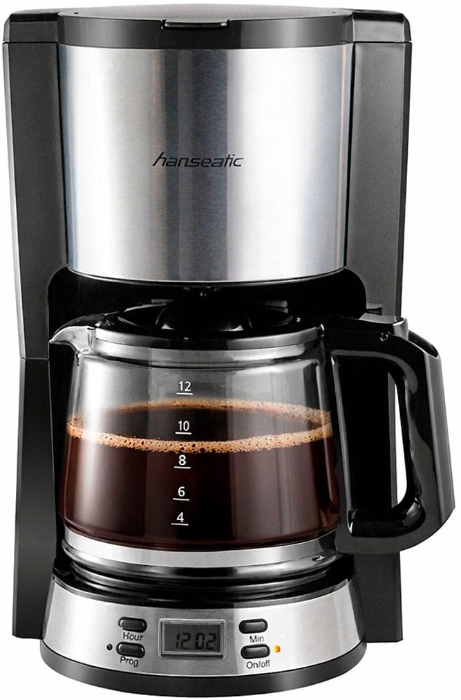 HANSEATIC Filterkaffeemaschine HCMD151000SD 1,5L mit Timer schwarz