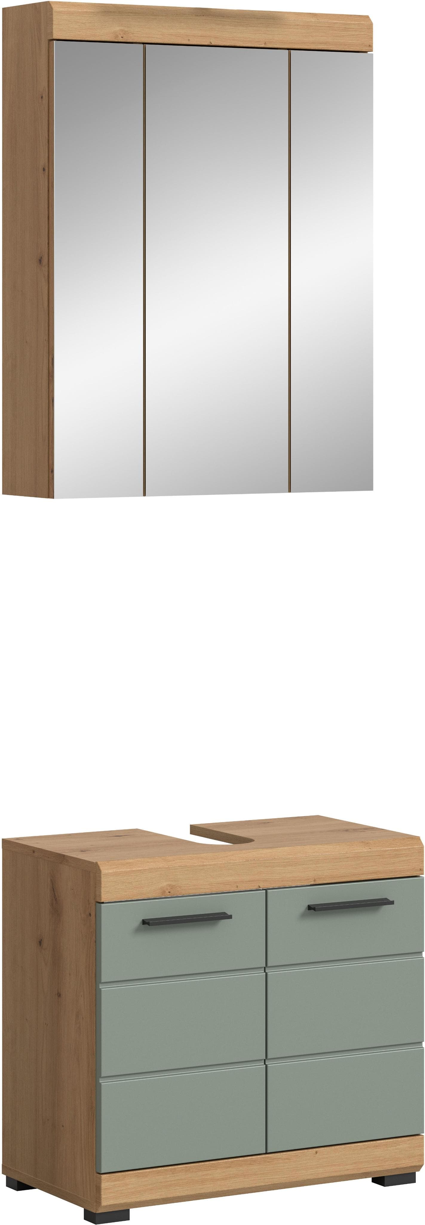 WELLTIME Badmöbel-Set Siena 2-tlg. mit Spiegelschrank