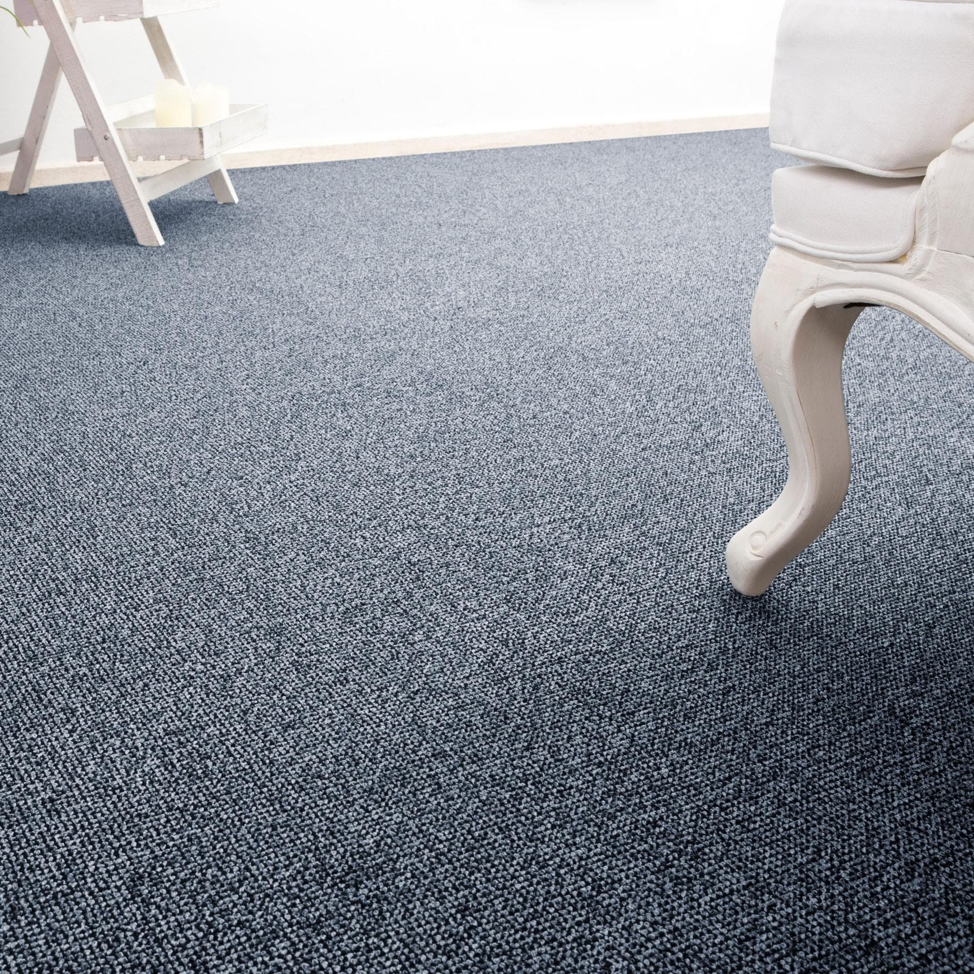 Andiamo Teppichboden Carlos Blau Feinschlinge Made in