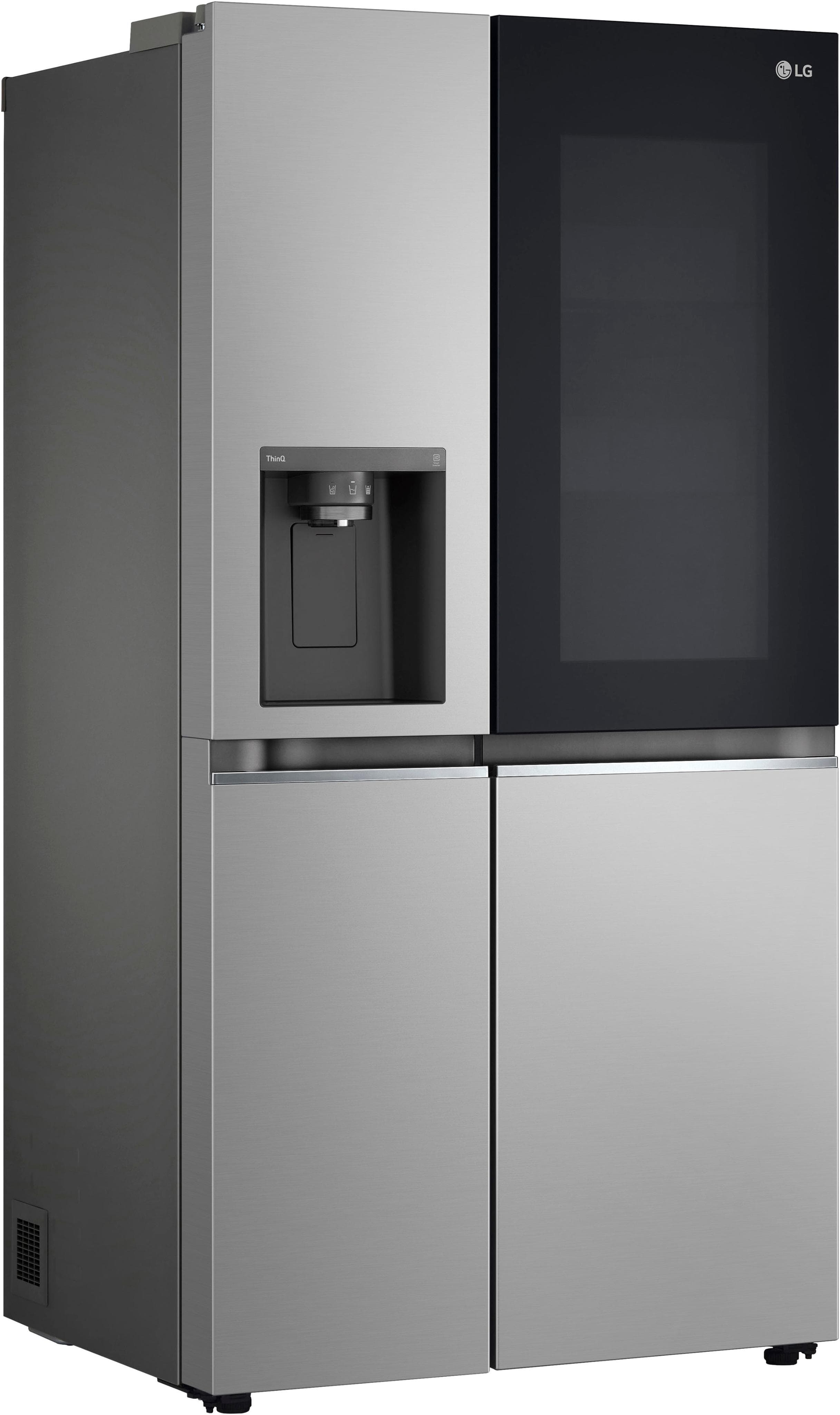 LG Side-by-Side GSLC41EPPE Silber mit Instaview Kühlschrank