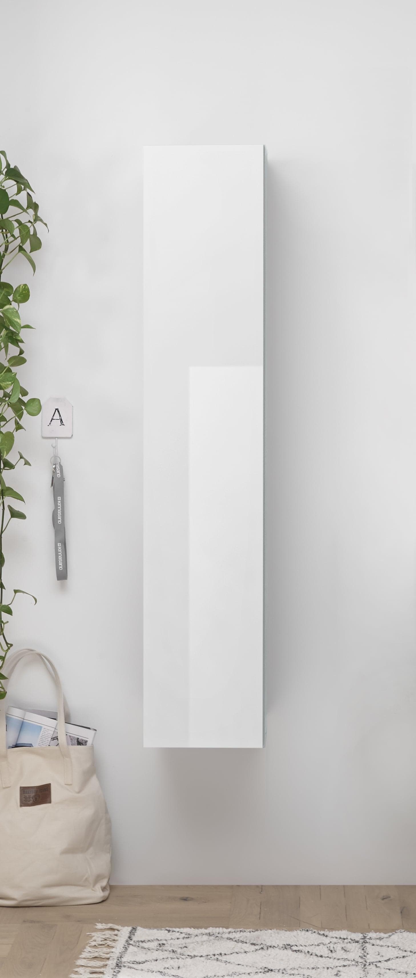 HOME AFFAIRE Infinity Mehrzweckschrank Weiß Hochglanz Wandmontage