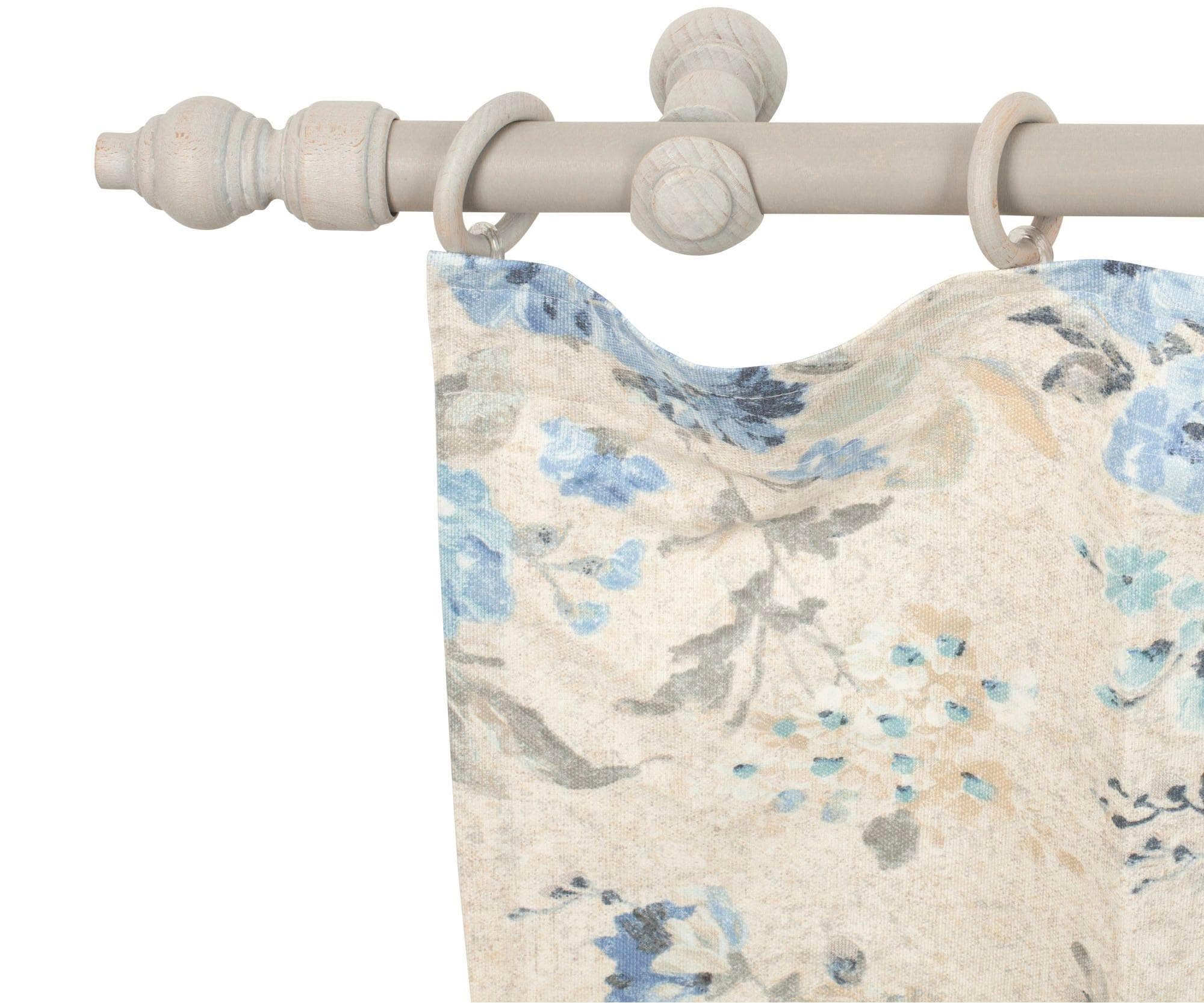 SN DECO Filigrano Gardinenstange 180cm Grau Komplettset