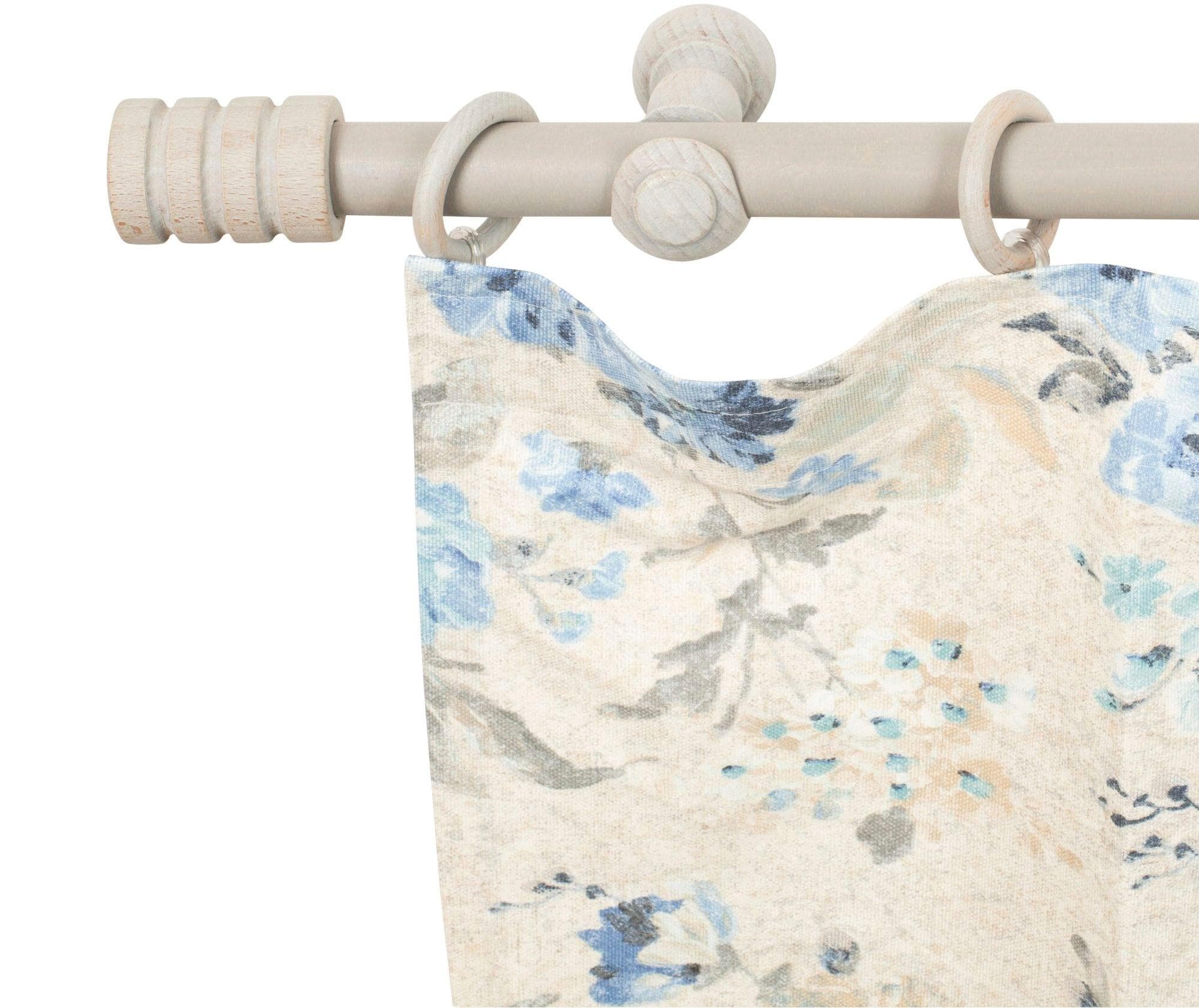 SN DECO GROUP Gardinenstange Pisa Grau 180cm Komplettset