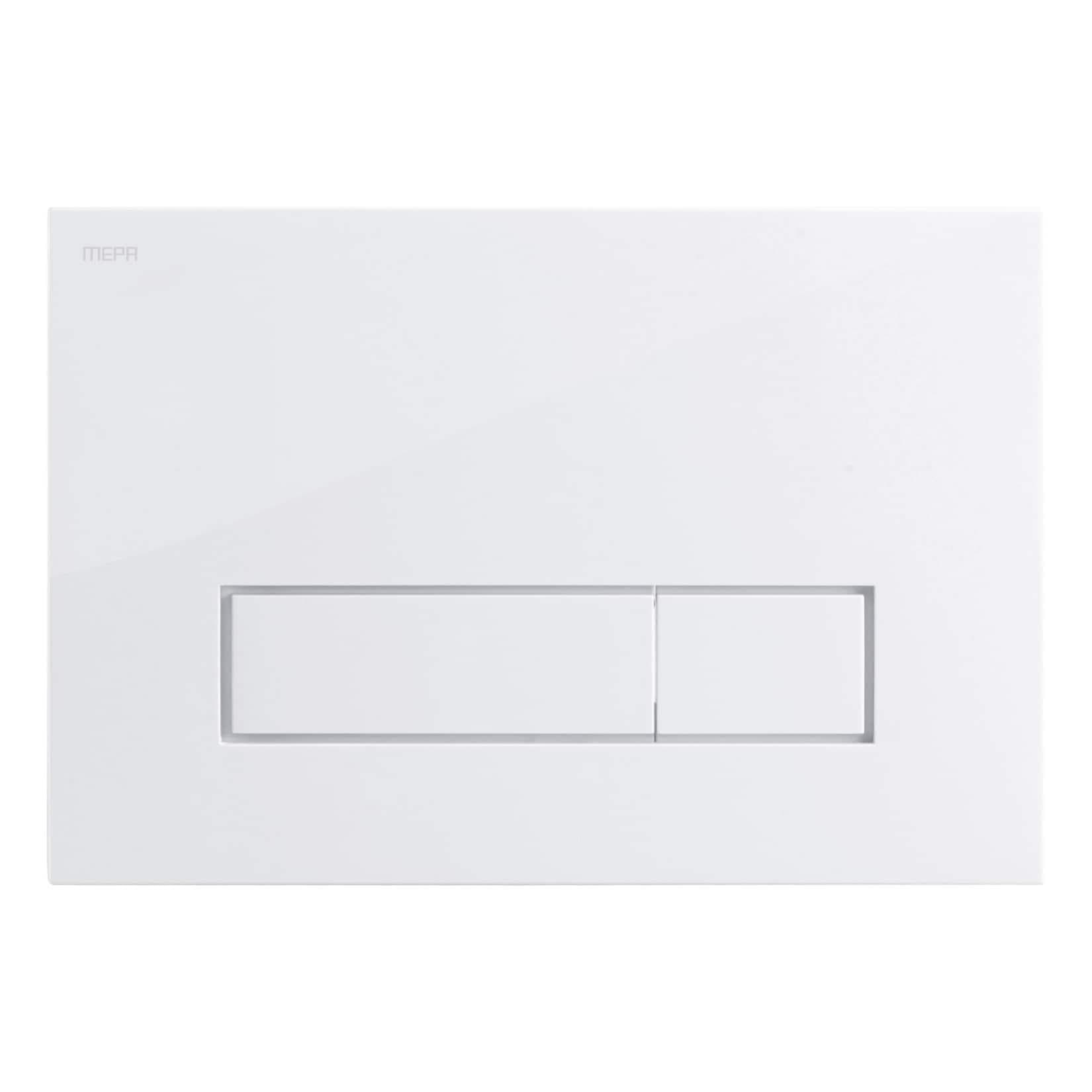 Mepa Orbit Betätigungsplatte 2-Mengen Weiß Kunststoff