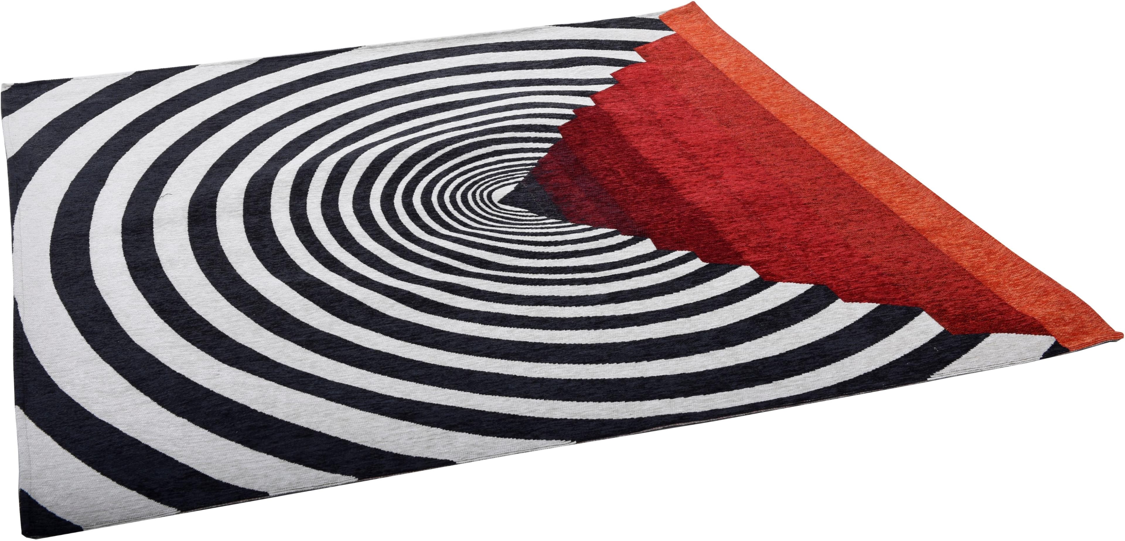 GINO FALCONE Teppich Cosima-117 Rot Geometrisch Jacquard