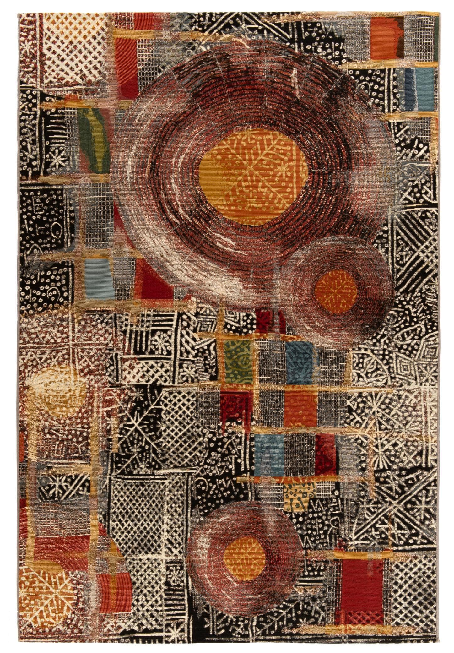 Ethno-Teppich in Erdtönen, 200x285 cm