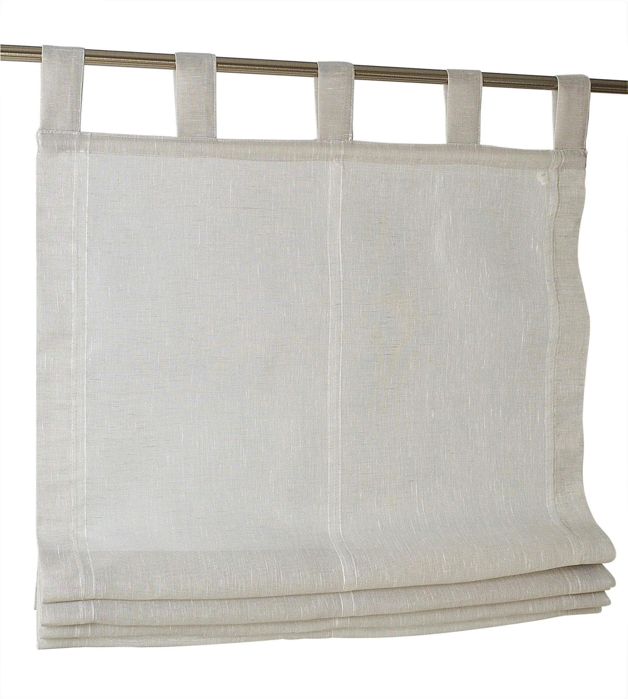 Raffrollo HEINE HOME Gr. 2 Taupe Halbtransparent