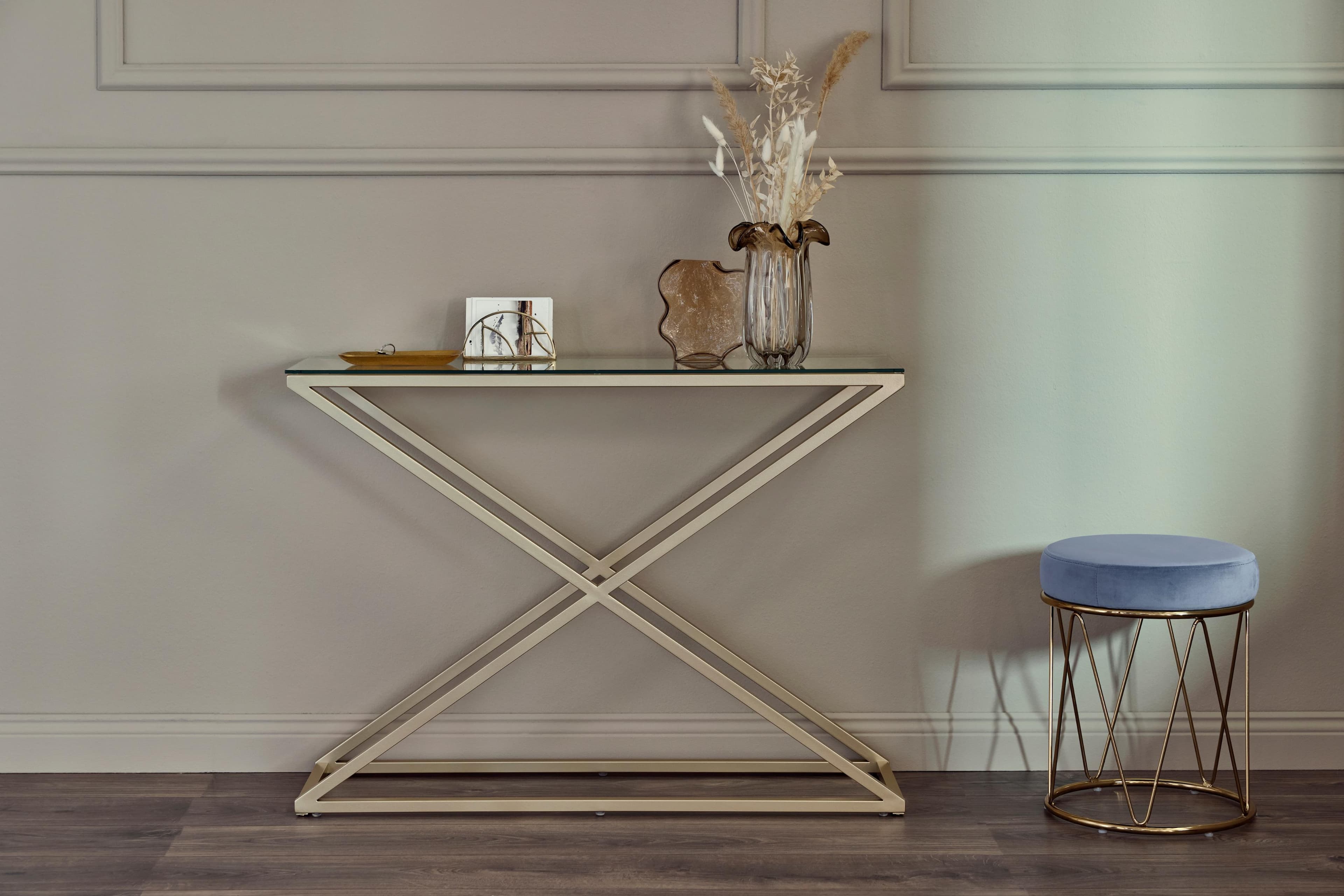 Konsolentisch JAHNKE XTRA CONSOLE Gold