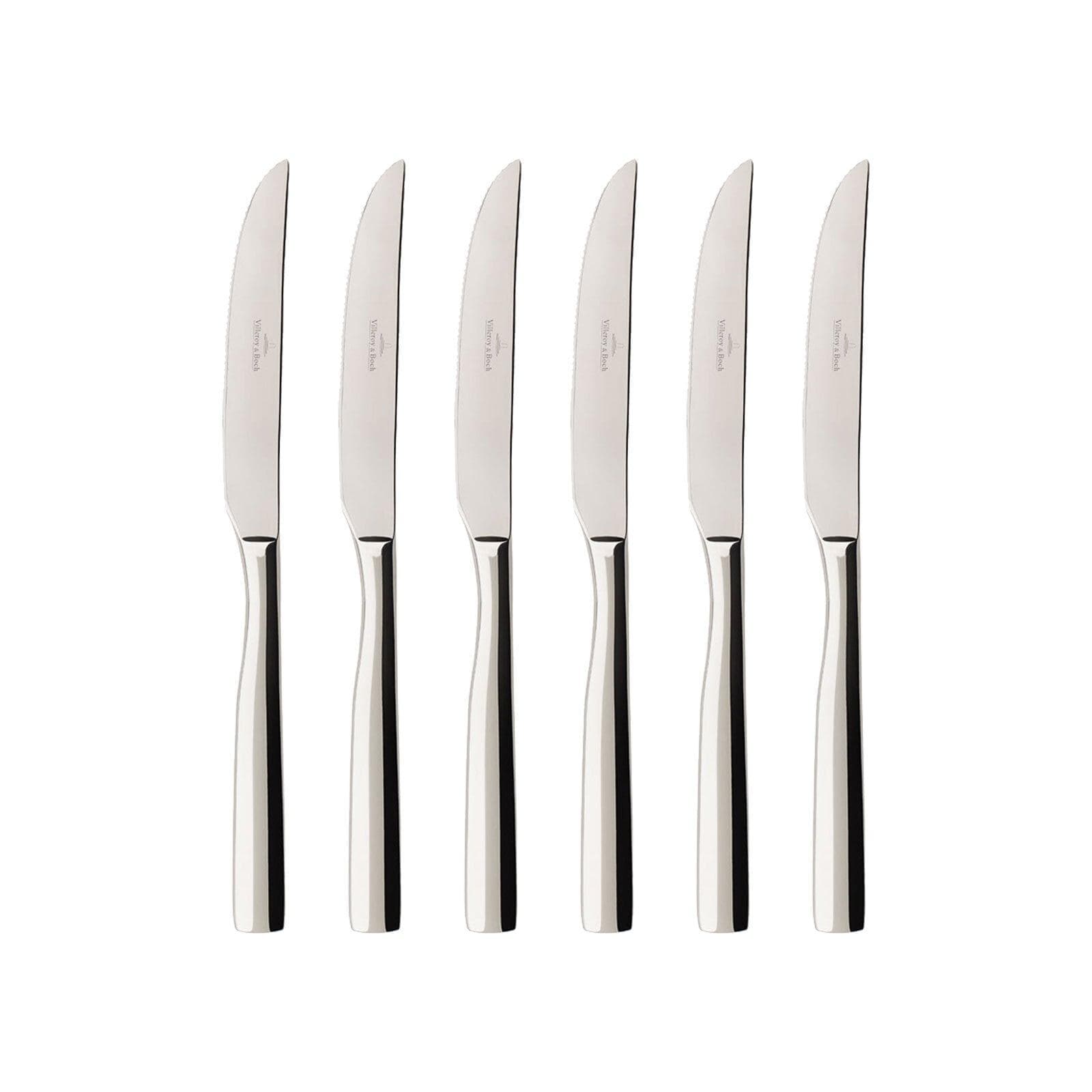 Villeroy & Boch Piemont Steakbesteck 6-teilig Silber
