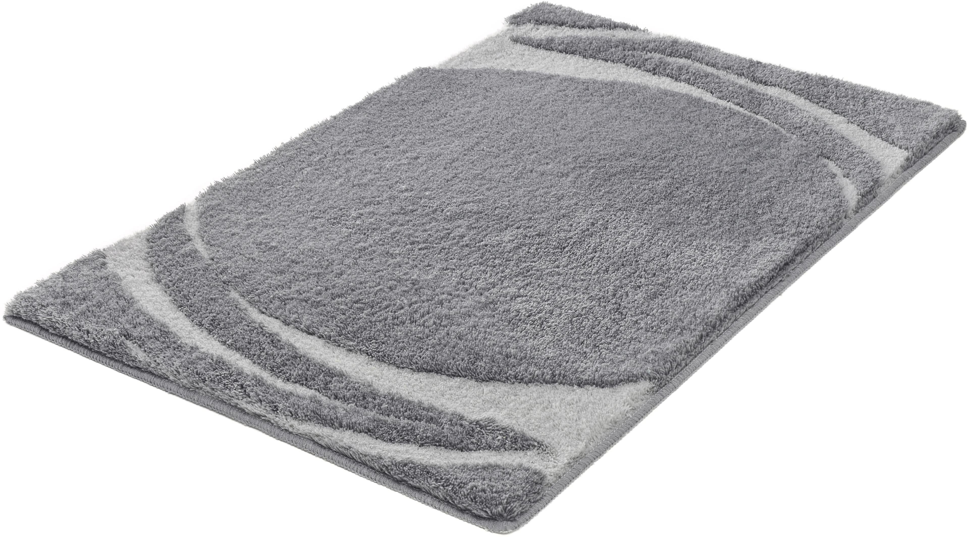 Badematte KLEINE WOLKE "»Mystic«" Anthrazit Polyacryl Hoch-Tief Effekt