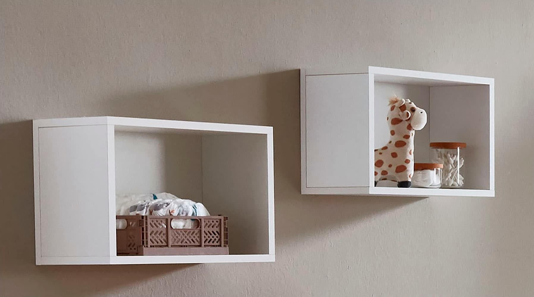 Arthur Berndt Wandregal Lina 2er-Set Kreideweiß