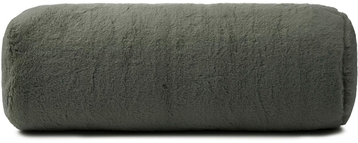 Nackenrolle GÖZZE Uni Flausch Kissenrolle LaPit Graugrün Polyester