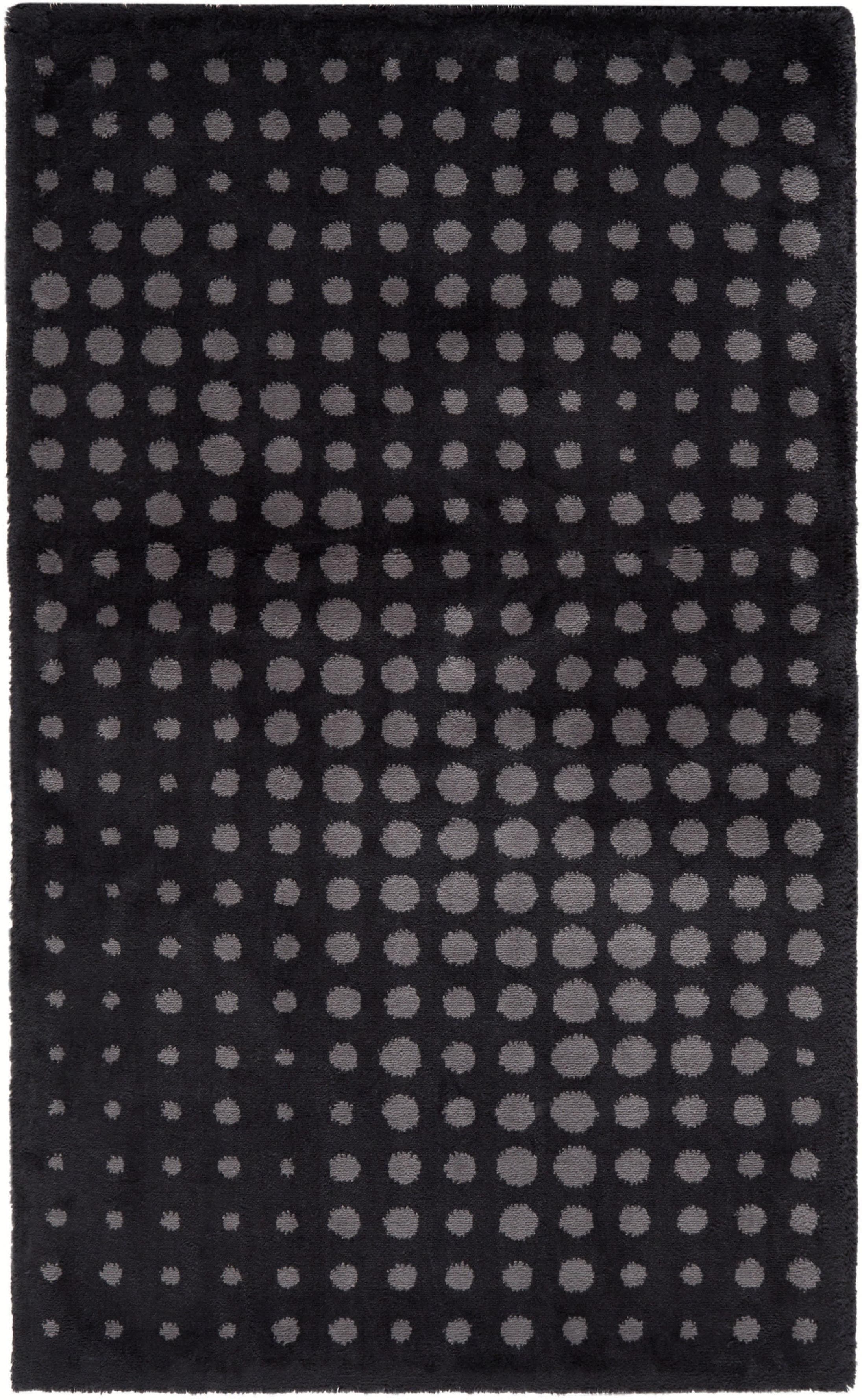 Badematte EGERIA DOT Gr. 4 Schwarz Baumwolle