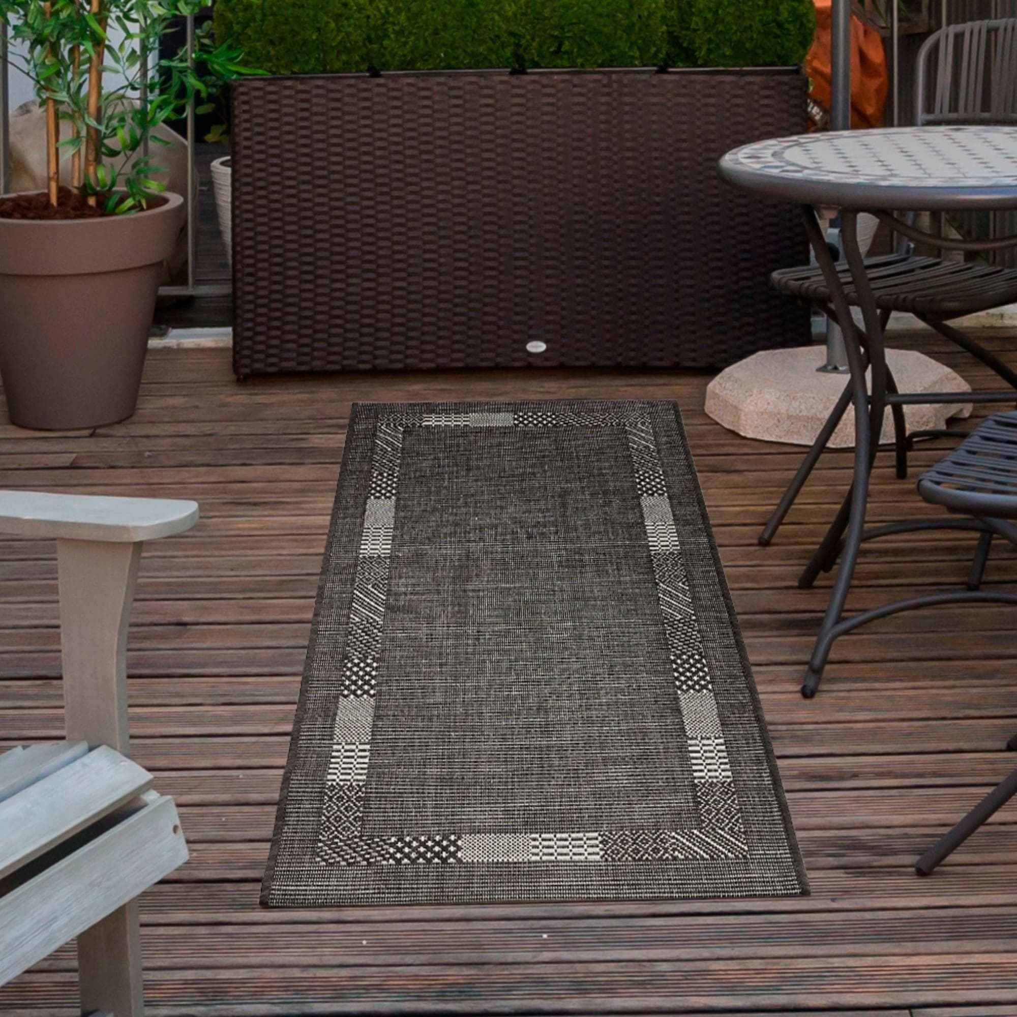 ANDIAMO Teppich Montana Anthrazit In- und Outdoor Meliert