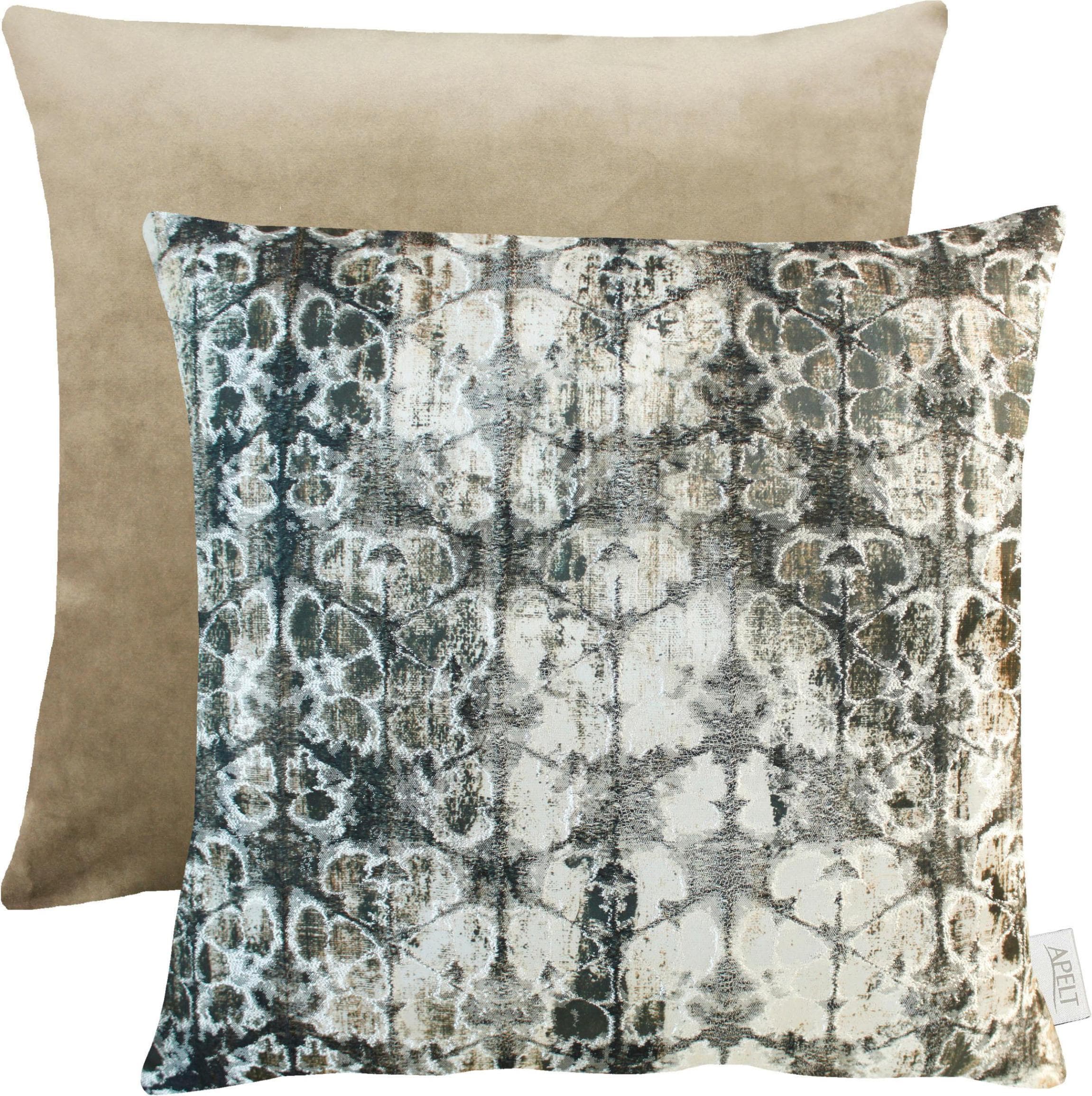 APELT Dekokissen Saphir Grau Wendekissen 45x45 cm Leinen Polyester