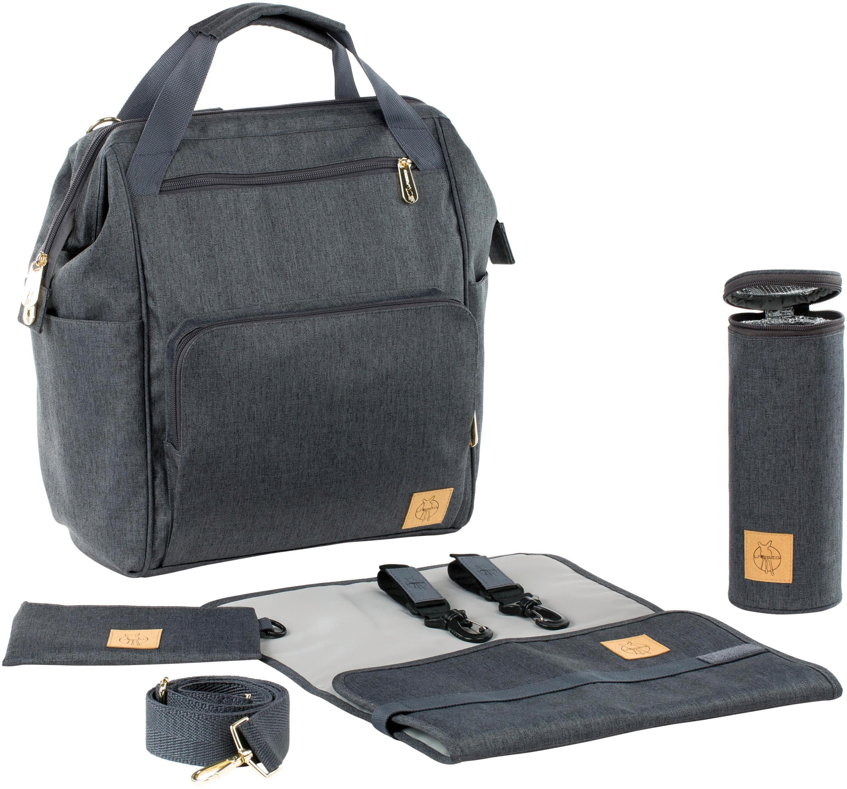 Wickelrucksack LÄSSIG Glam Goldie Backpack Anthracite