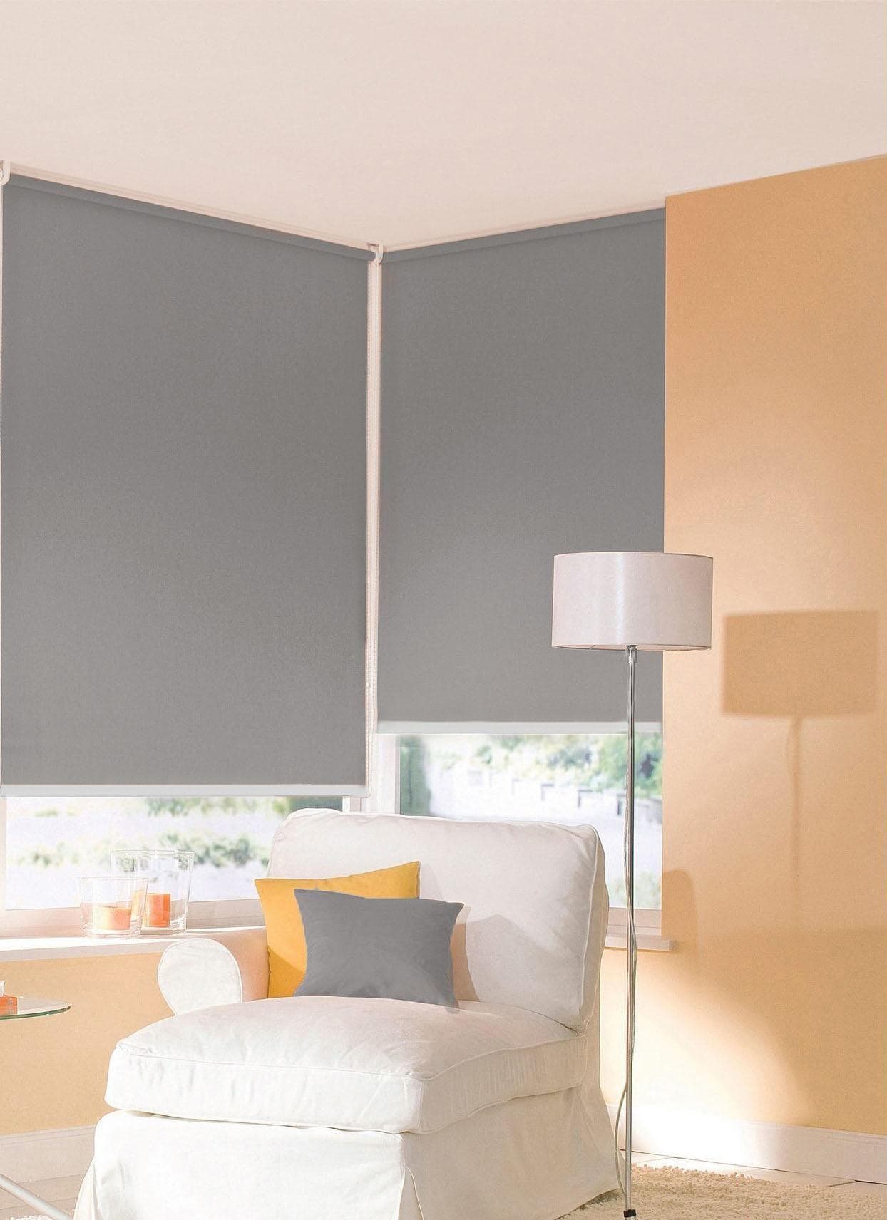 Seitenzugrollo SUNLINES One size Style uni grau 162x180cm