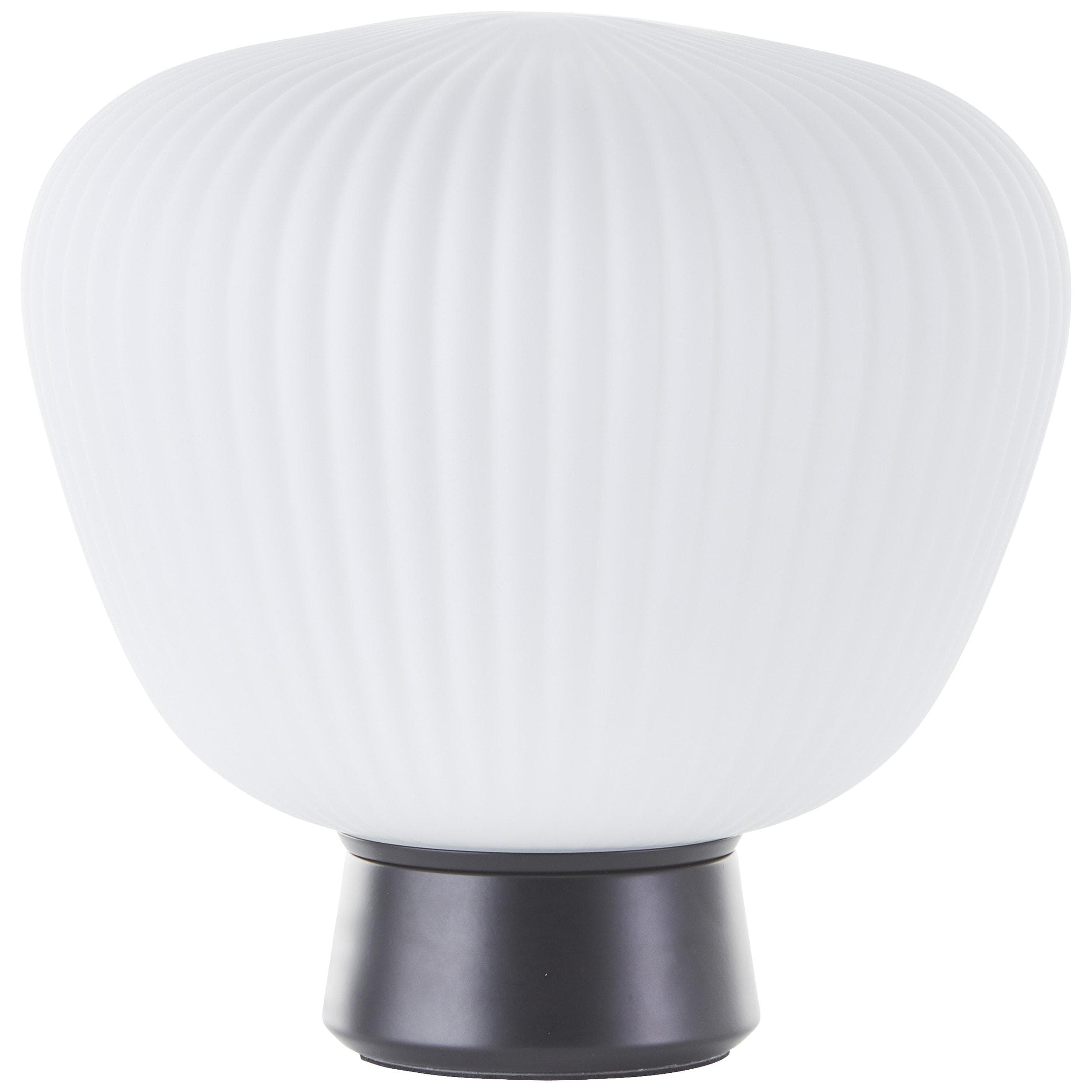 BRILLIANT Tischleuchte Kaizen Weiß Matt Schwarz Glas