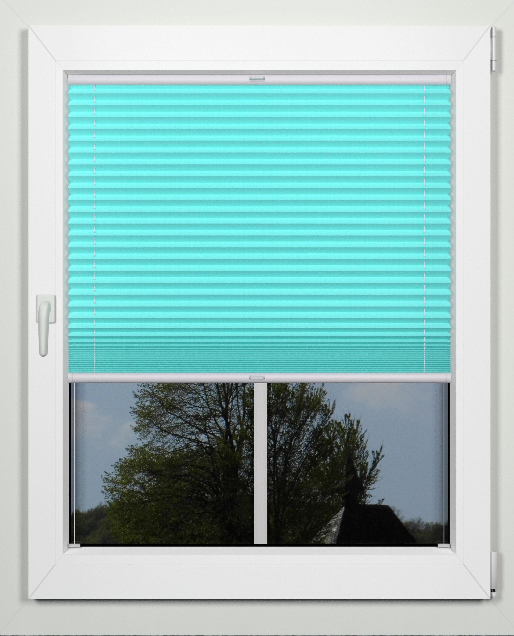 indeko Plissee Simple Blau, Lichtschutz, 1739821763