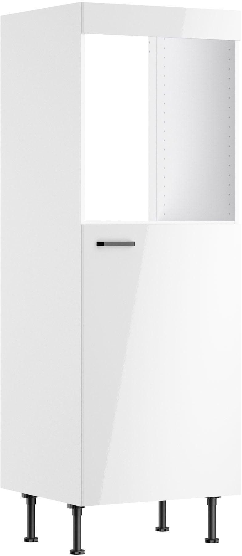 Kochstation KS-Paula Backofen/Kühlumbauschrank weiß glanz