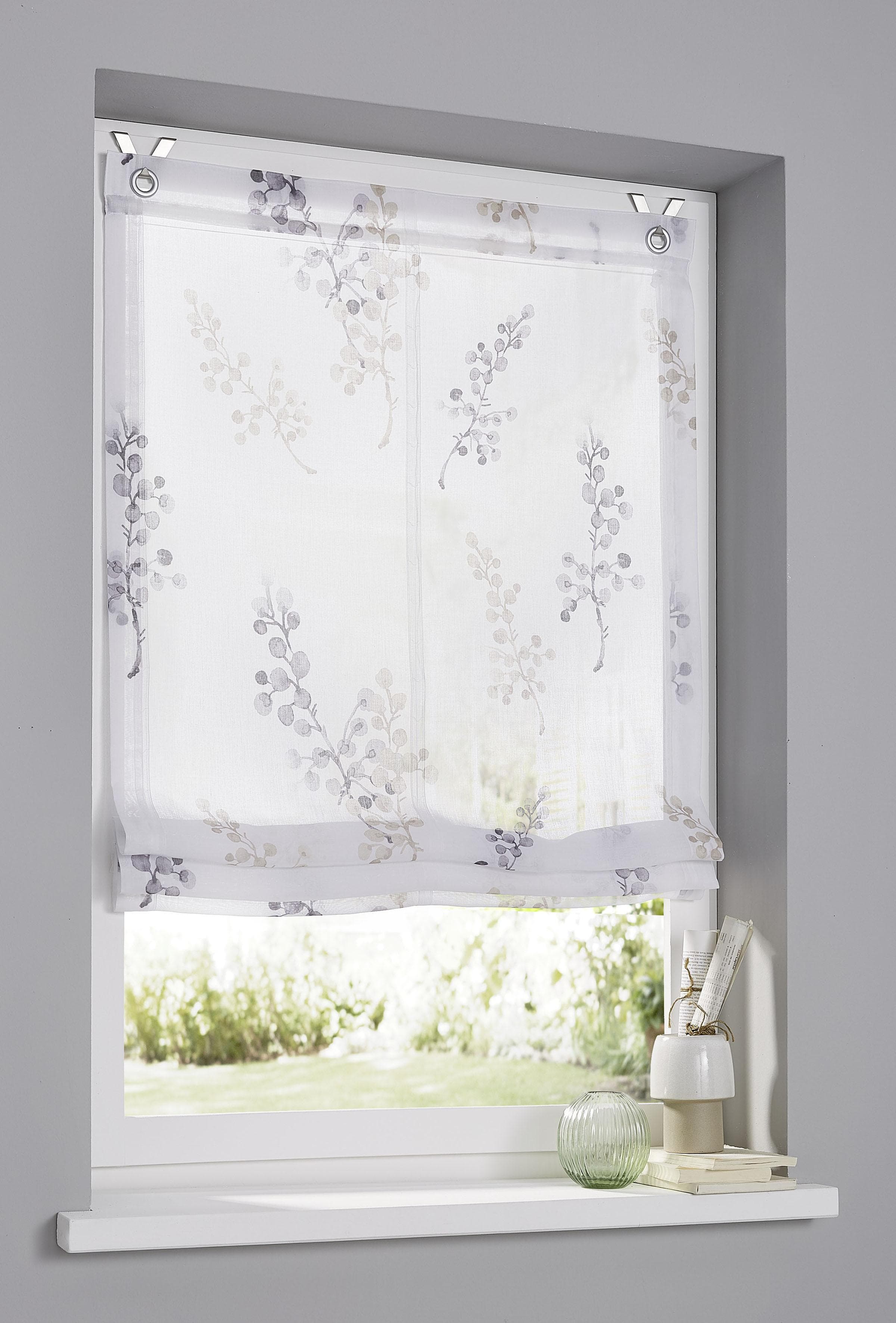 Raffrollo KUTTI "Danny" Grau Polyester 100x140cm