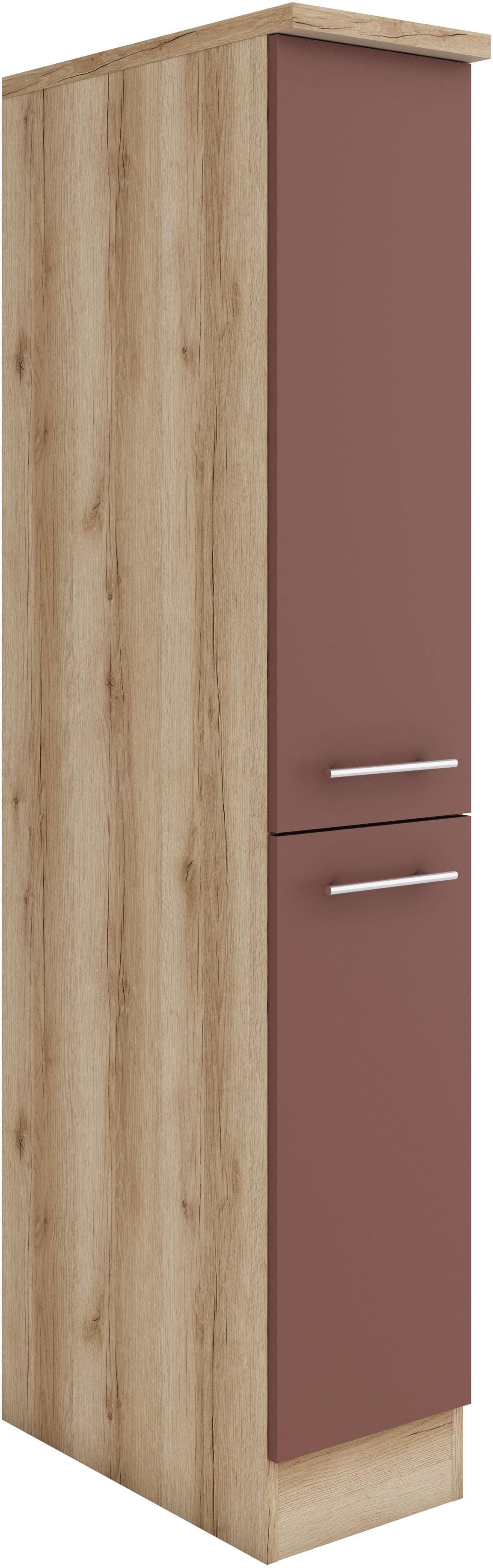 Apothekerschrank OPTIFIT Bella Rostrot Wildeiche Wandmontage