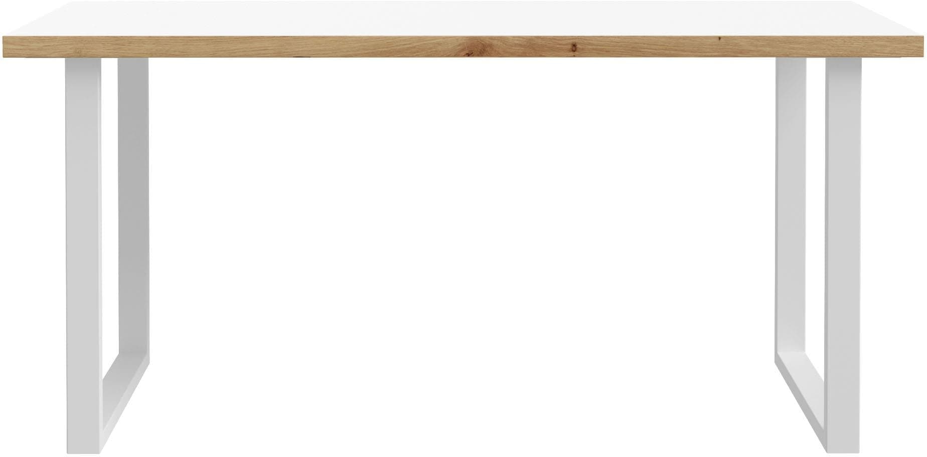 Schreibtisch FORTE Keflav Weiß Artisan Eiche