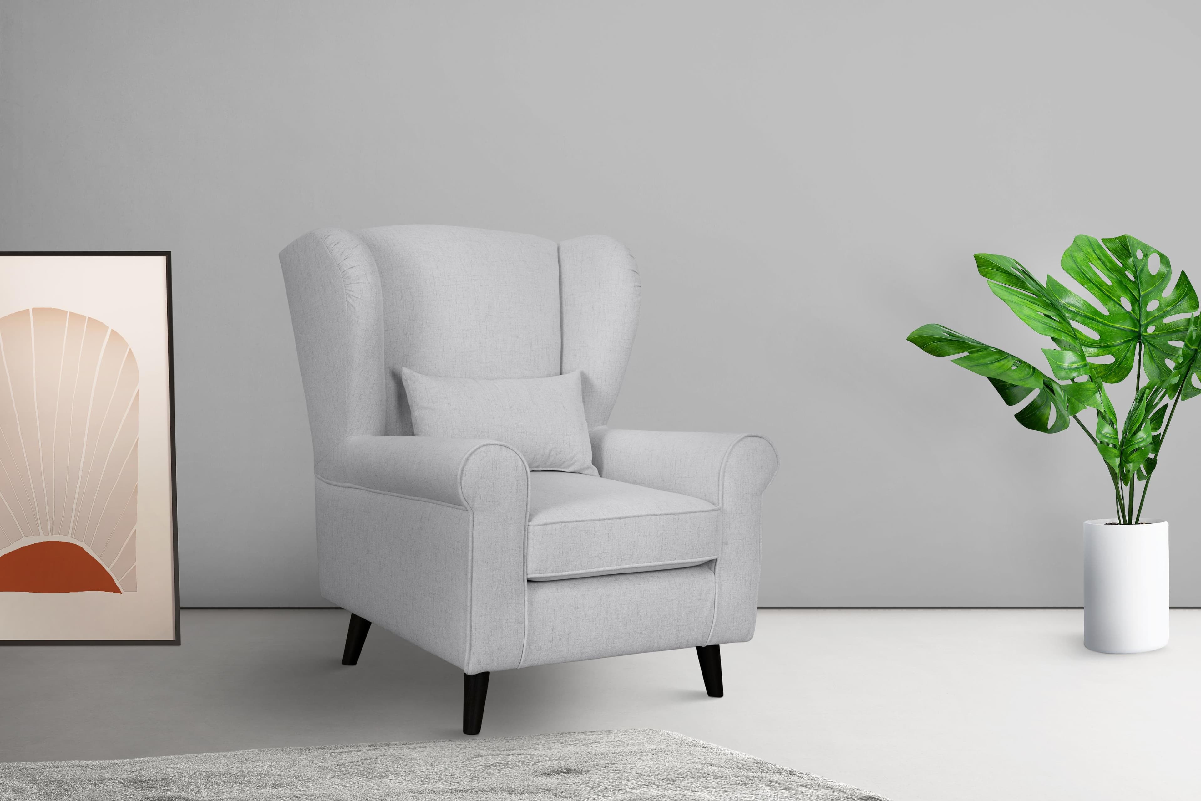 Home Affaire Ohrensessel CHISTELLE Creme Polyester