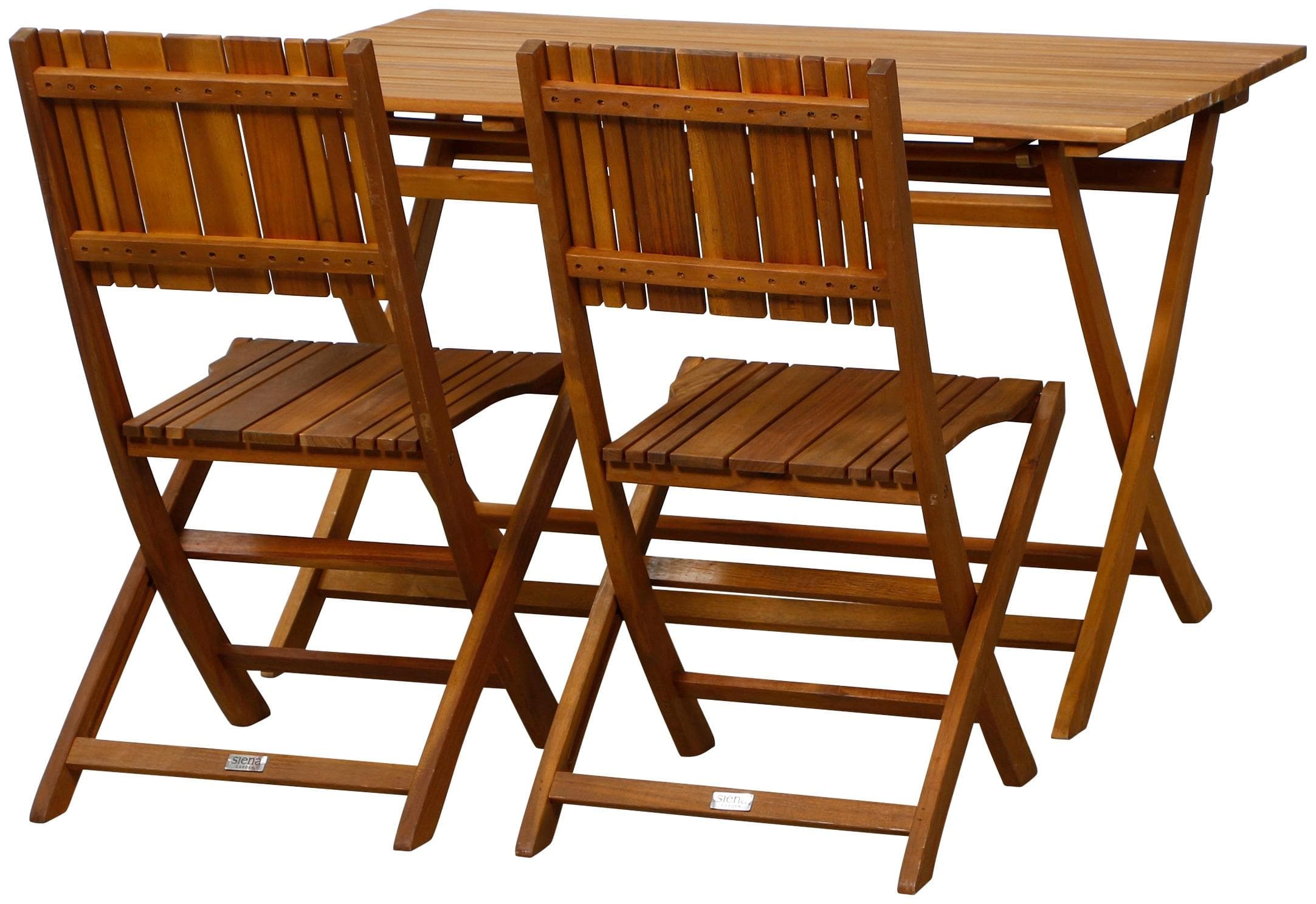 Siena Garden Falun Garten-Essgruppe: Klappstühle & Holztisch