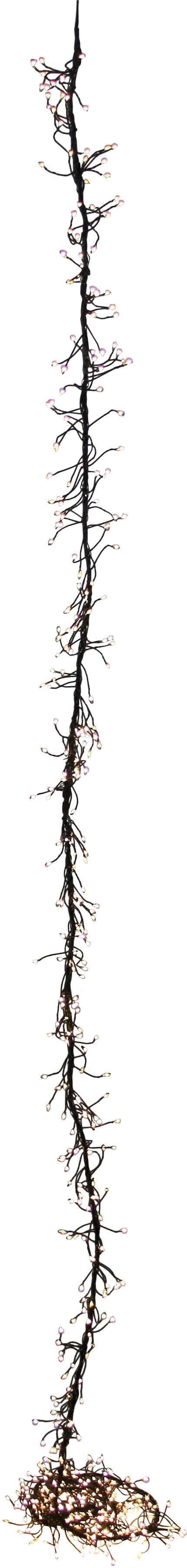 AM DESIGN LED-Lichterkette Doppelcluster Schwarz 1200 LEDs