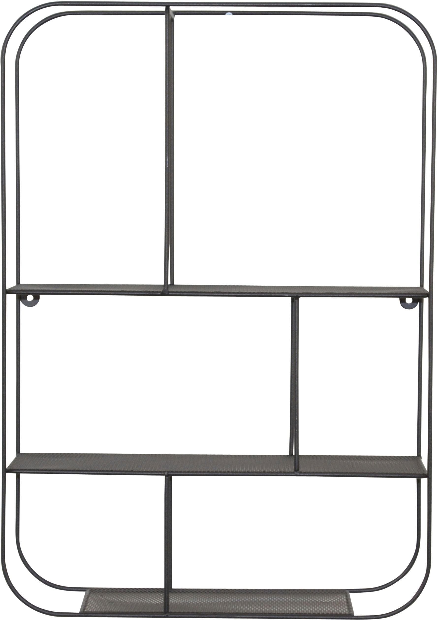 HOFMANN LIVING AND MORE Wandregal Schwarz Metall 1-tlg.