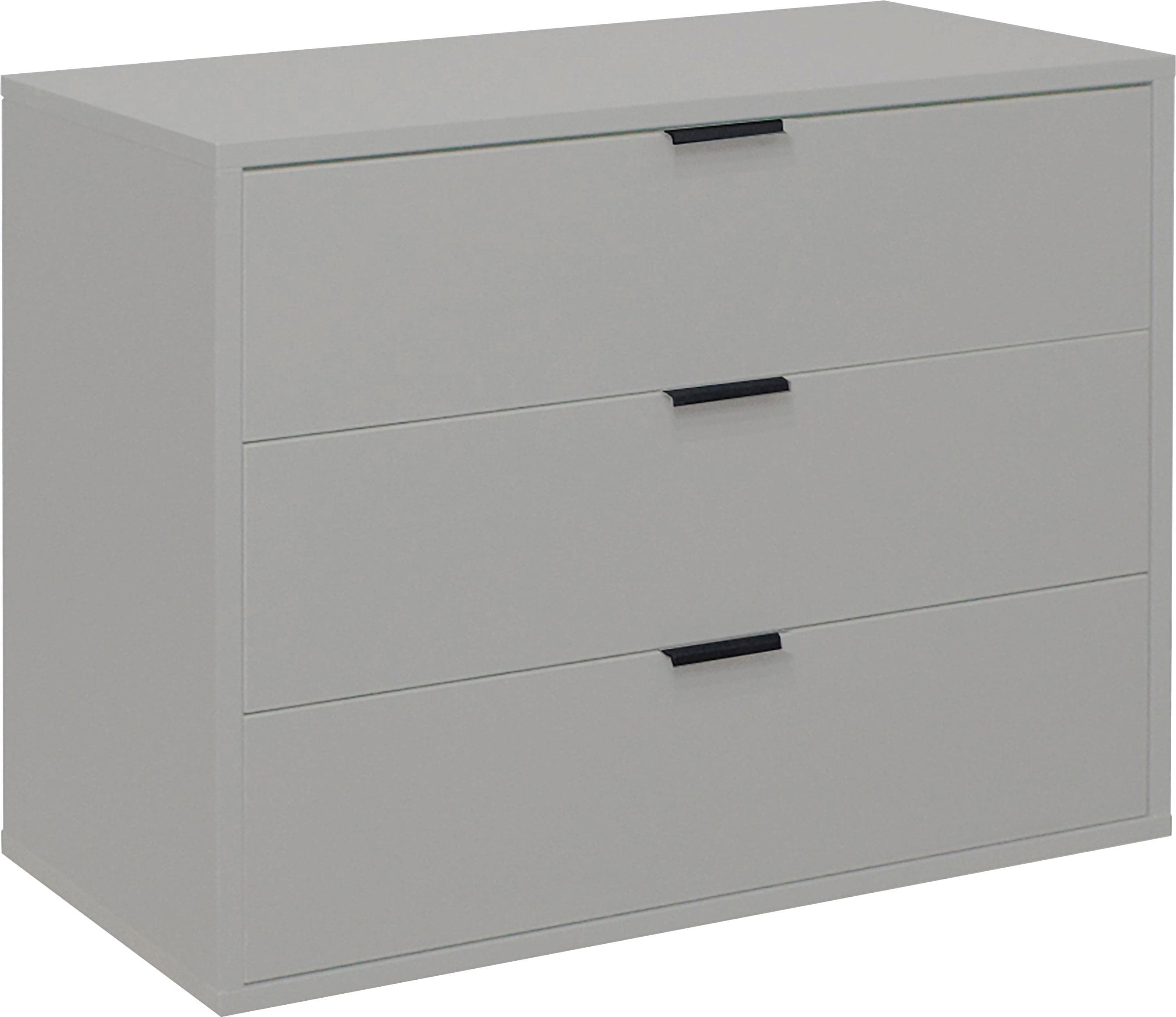 MÄUSBACHER Kommode Bonnie Kreidegrau Matt 3 Schubkästen