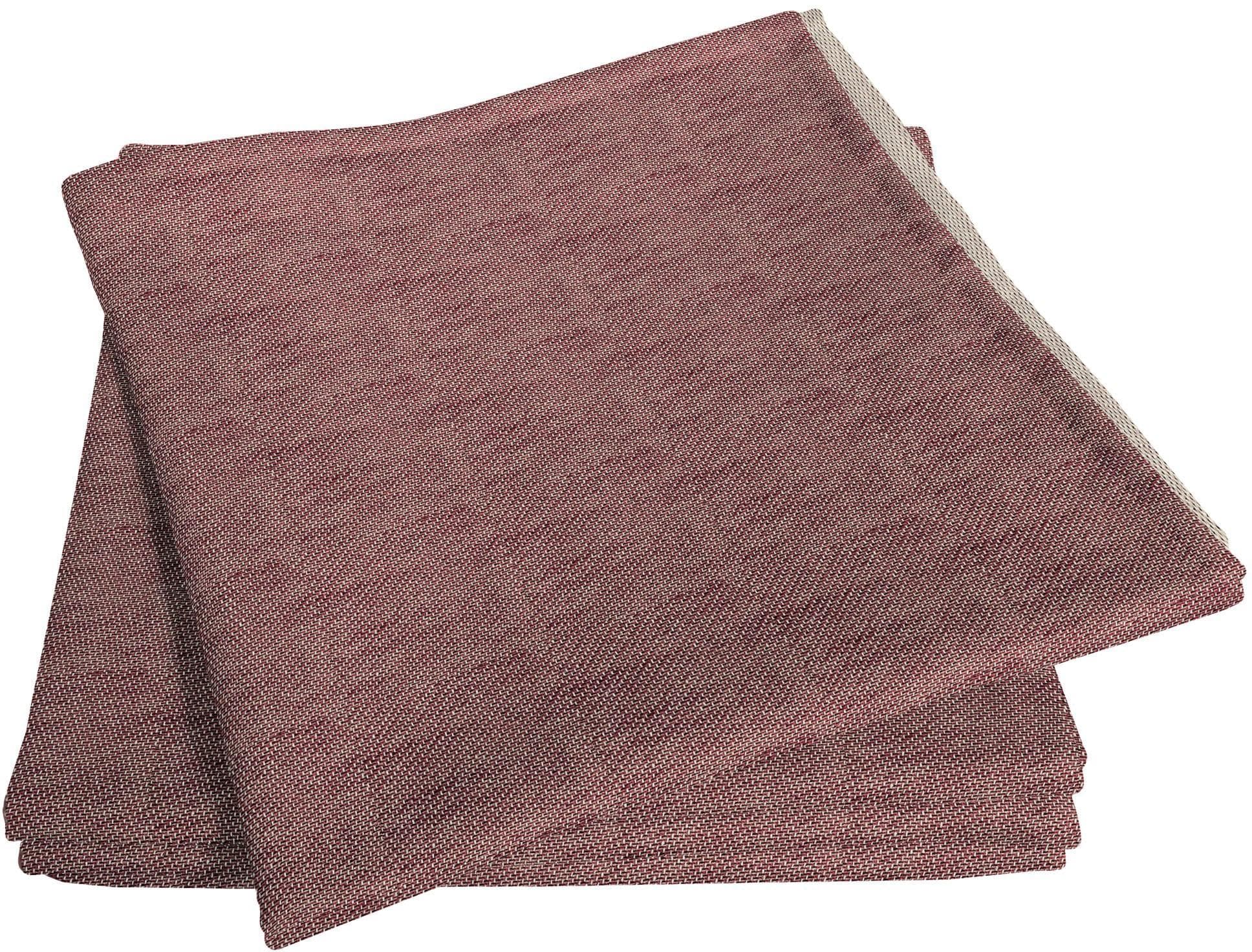 ADAM Stoffservietten Uni Light Collection 4er-Set Rot Bio-Baumwolle
