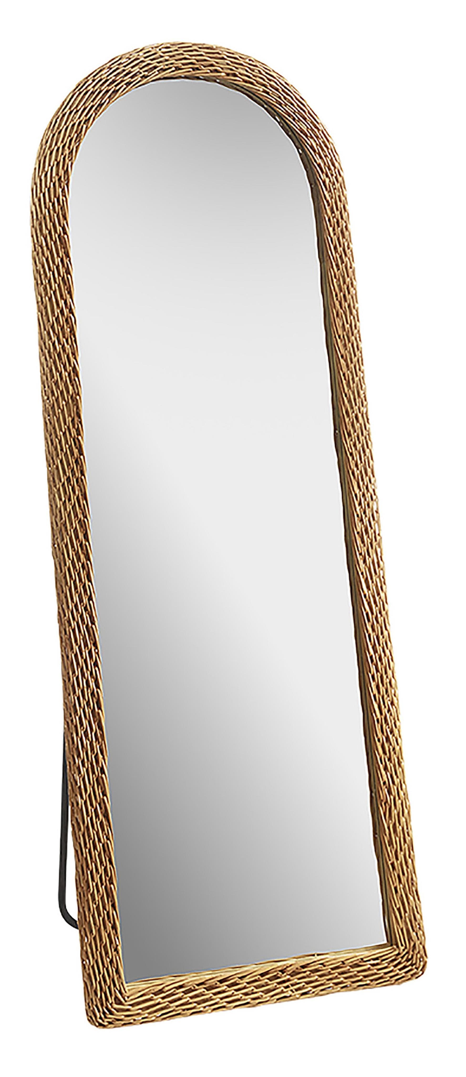 Locker Standspiegel LIAM braun Weidegeflecht