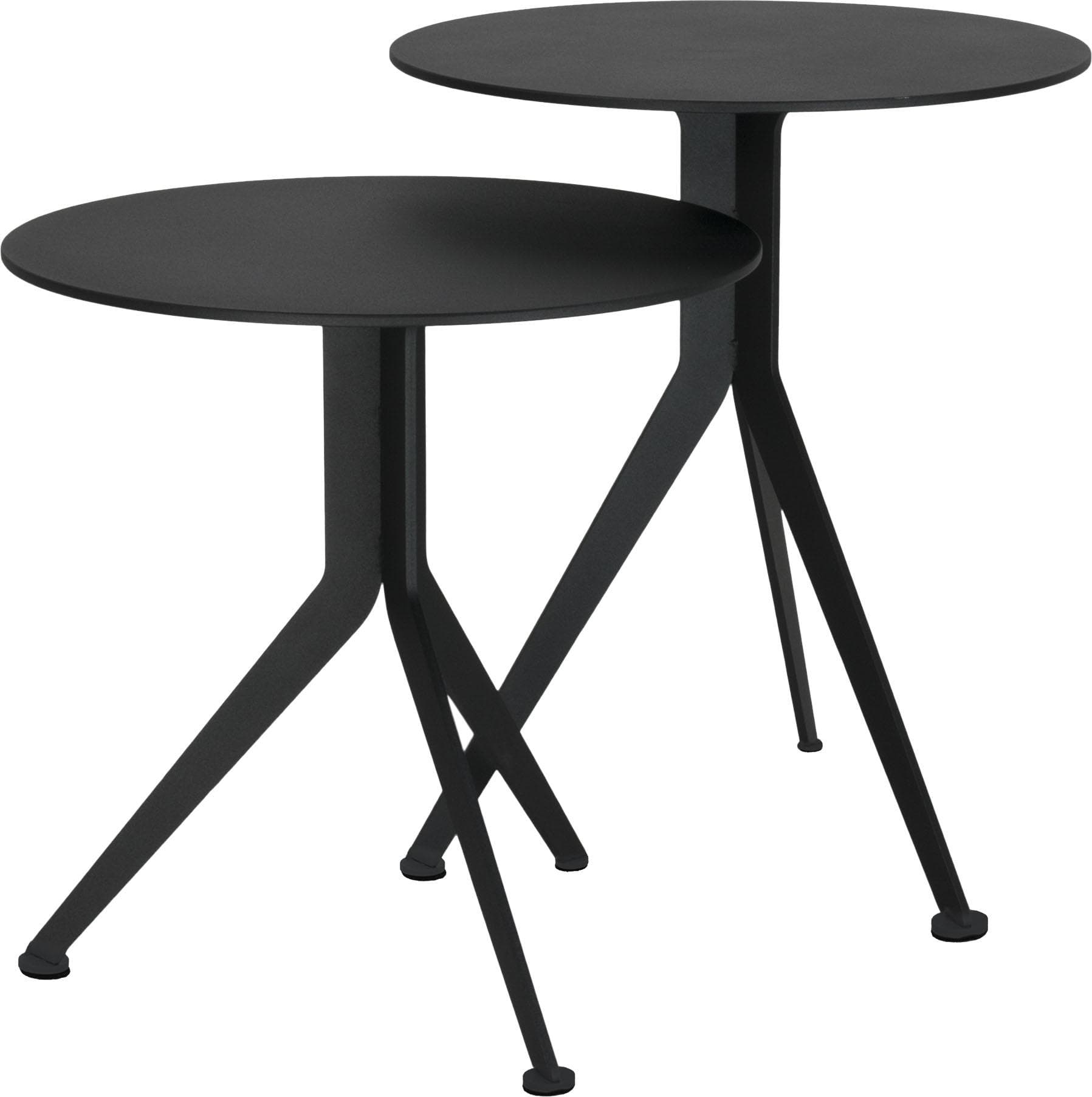 SPINDER DESIGN Beistelltisch Daley High Schwarz Stahl