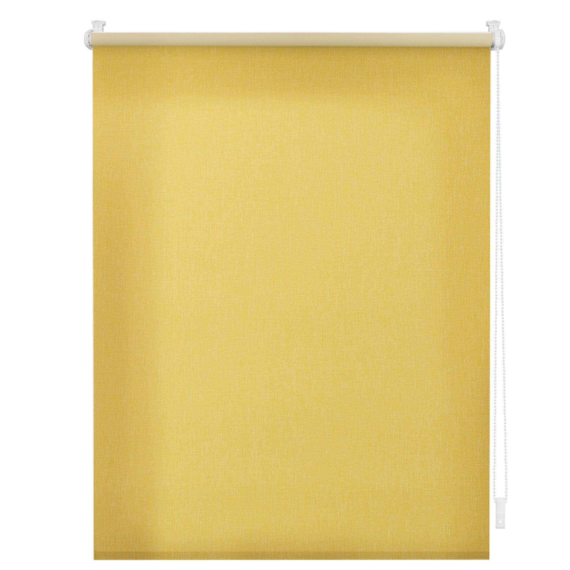 LICHTBLICK Rollo Klemmfix Thermofunktion gelb weiß