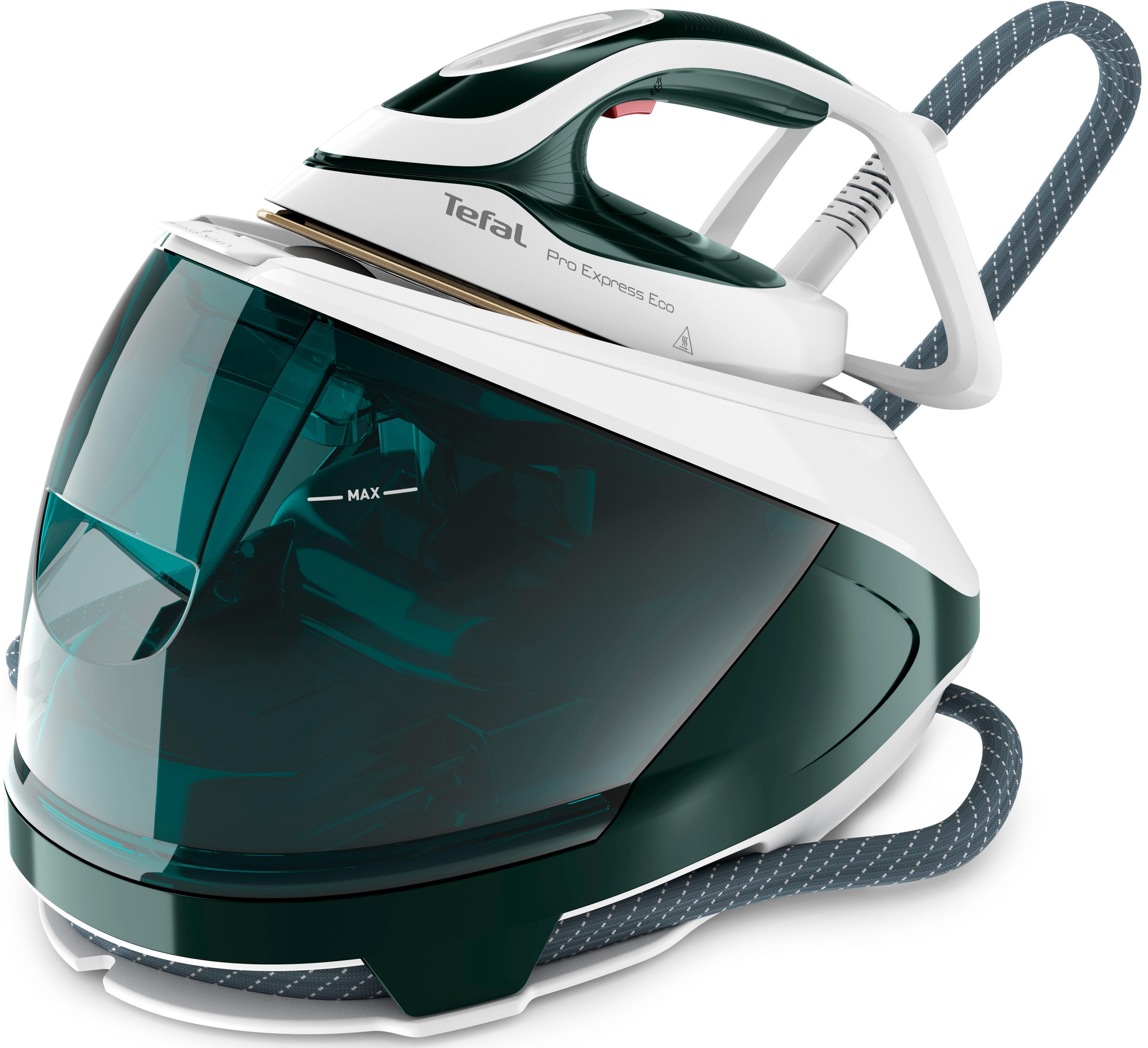 Tefal Dampfbügelstation GV9E21 Pro Express Eco Waldgrün/Weiß 2200 Watt