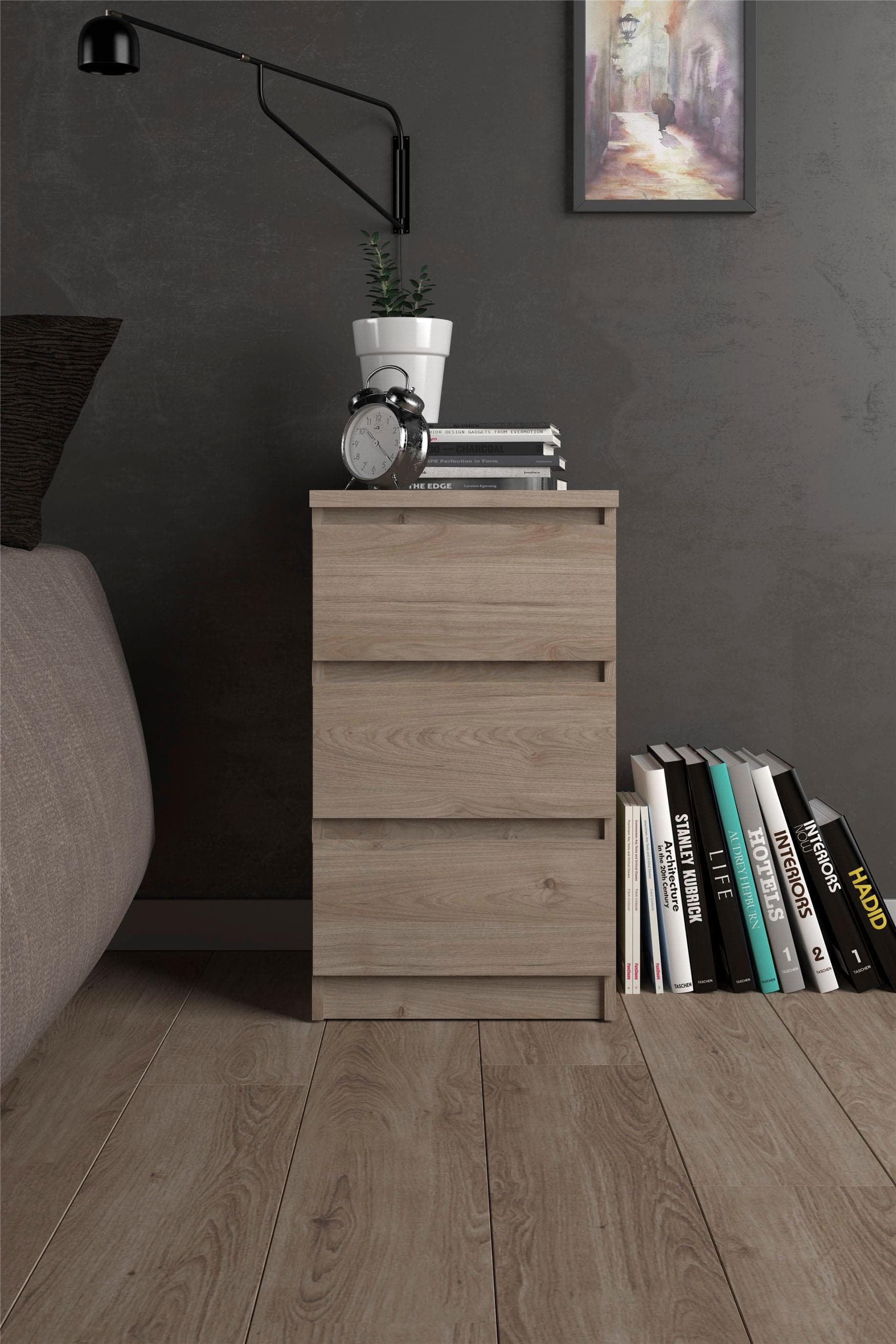 Kommode INOSIGN Naia Braun 3 Schubladen Modernes Sideboard