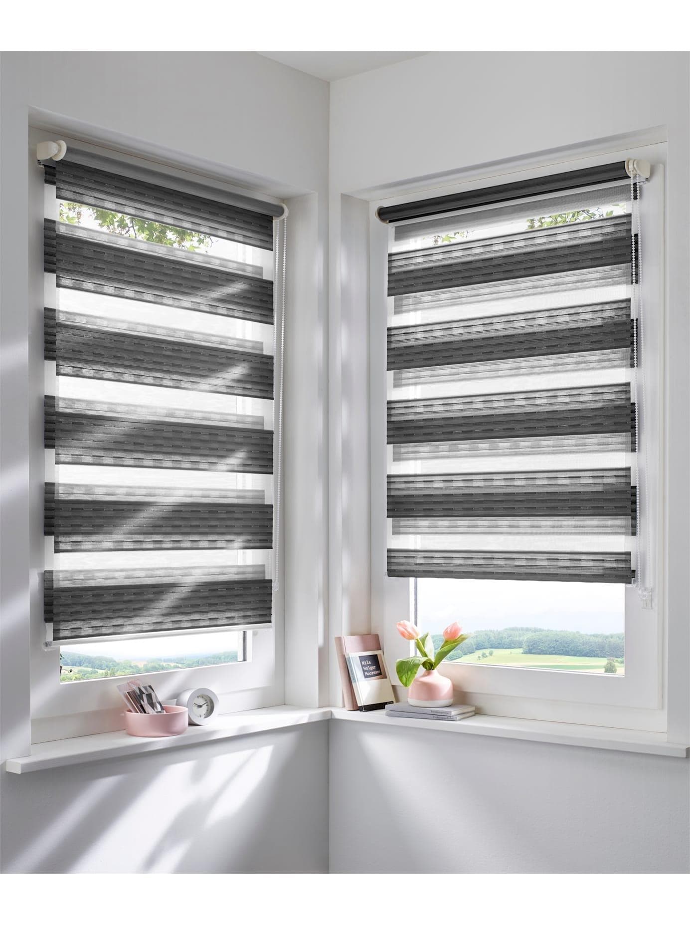 Raffrollo HEINE HOME anthrazit