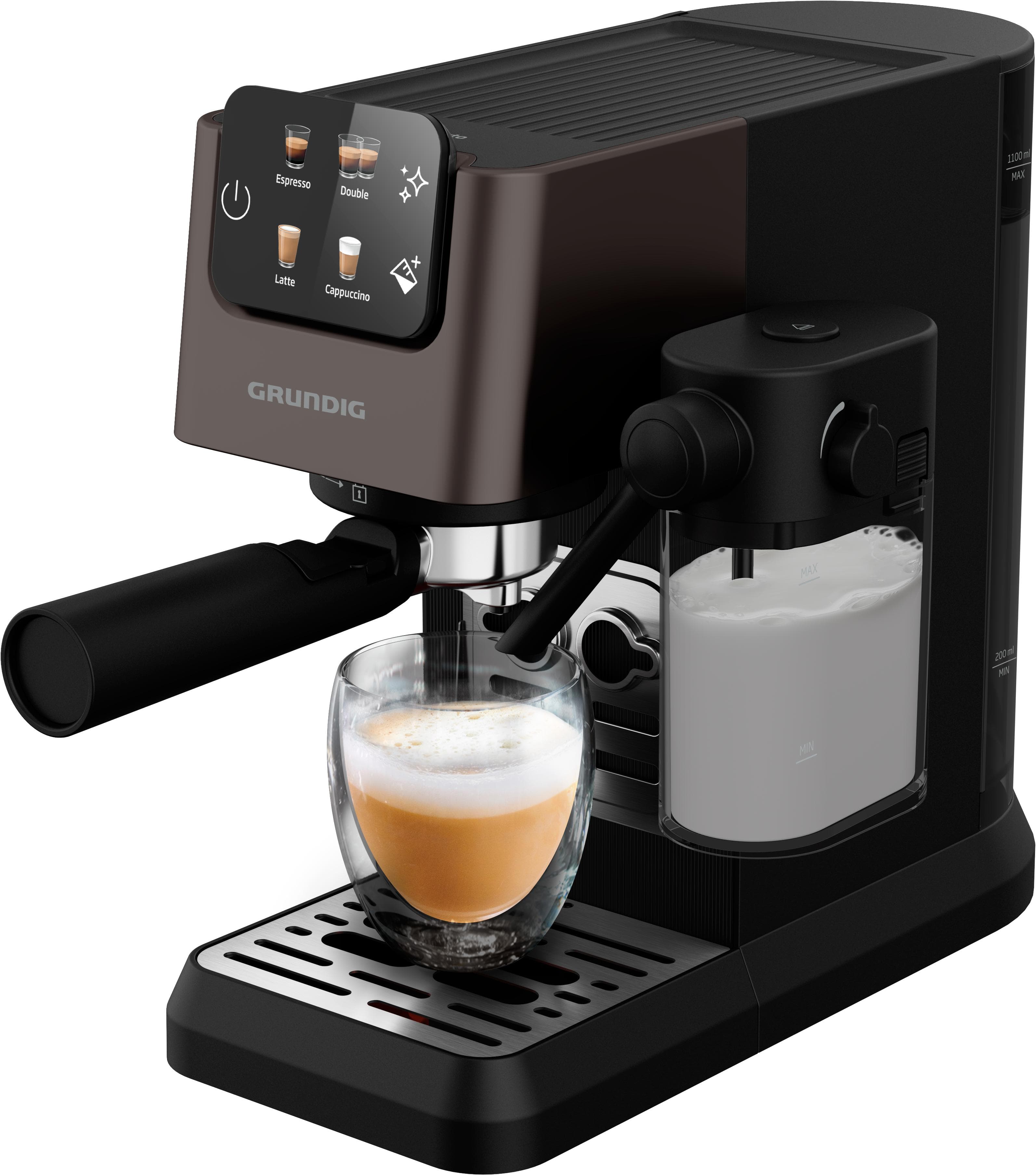 Grundig Espressomaschine KSM 5330 Schwarz mit CreamyPro™ Technologie