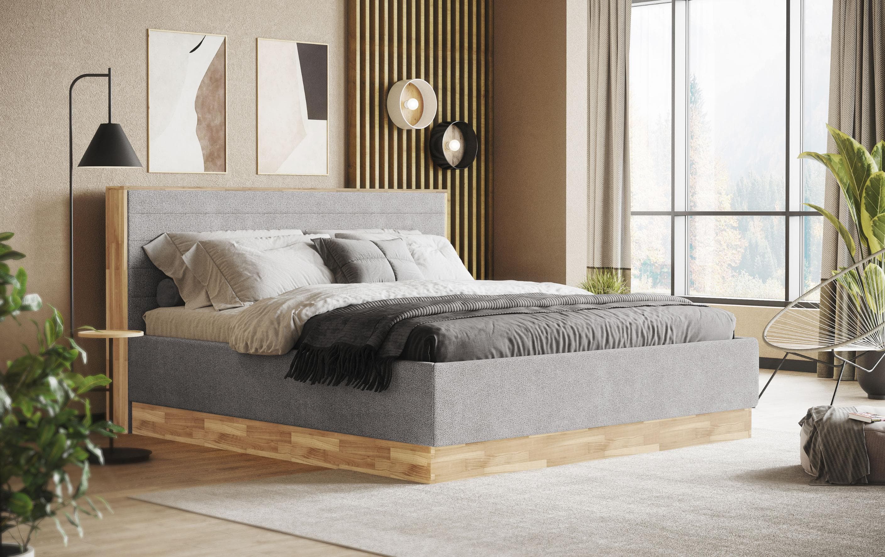 Polsterbett COTTA 'PESETA' mit Bettkasten