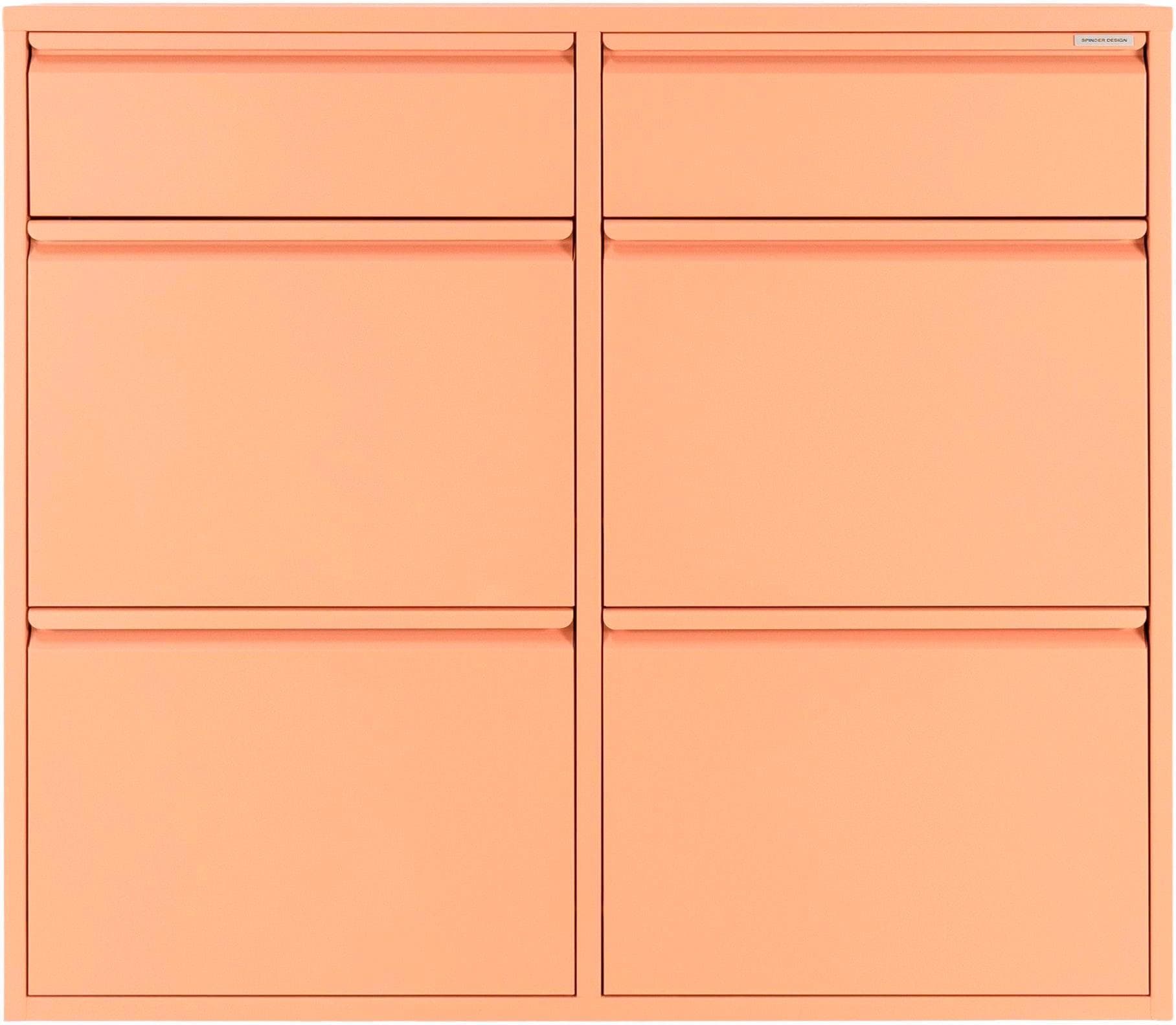 SPINDER DESIGN Schuhschrank Clay Terra 6 Fächer Metall