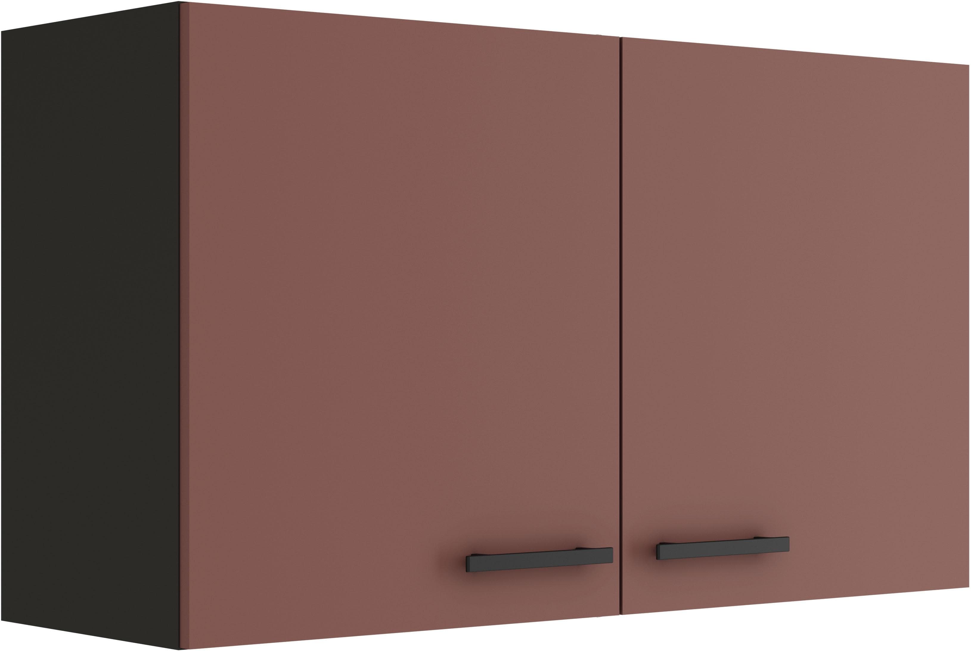 OPTIFIT Hängeschrank Palma 100cm Rostrot Anthrazit 2 Türen