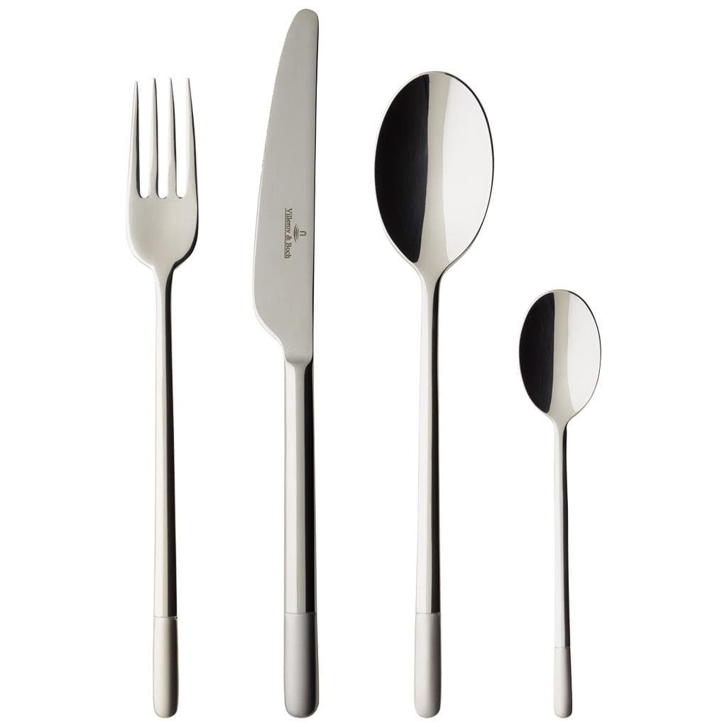 Villeroy & Boch Ella 24-tlg. Besteck-Set Silber Tafelbesteck